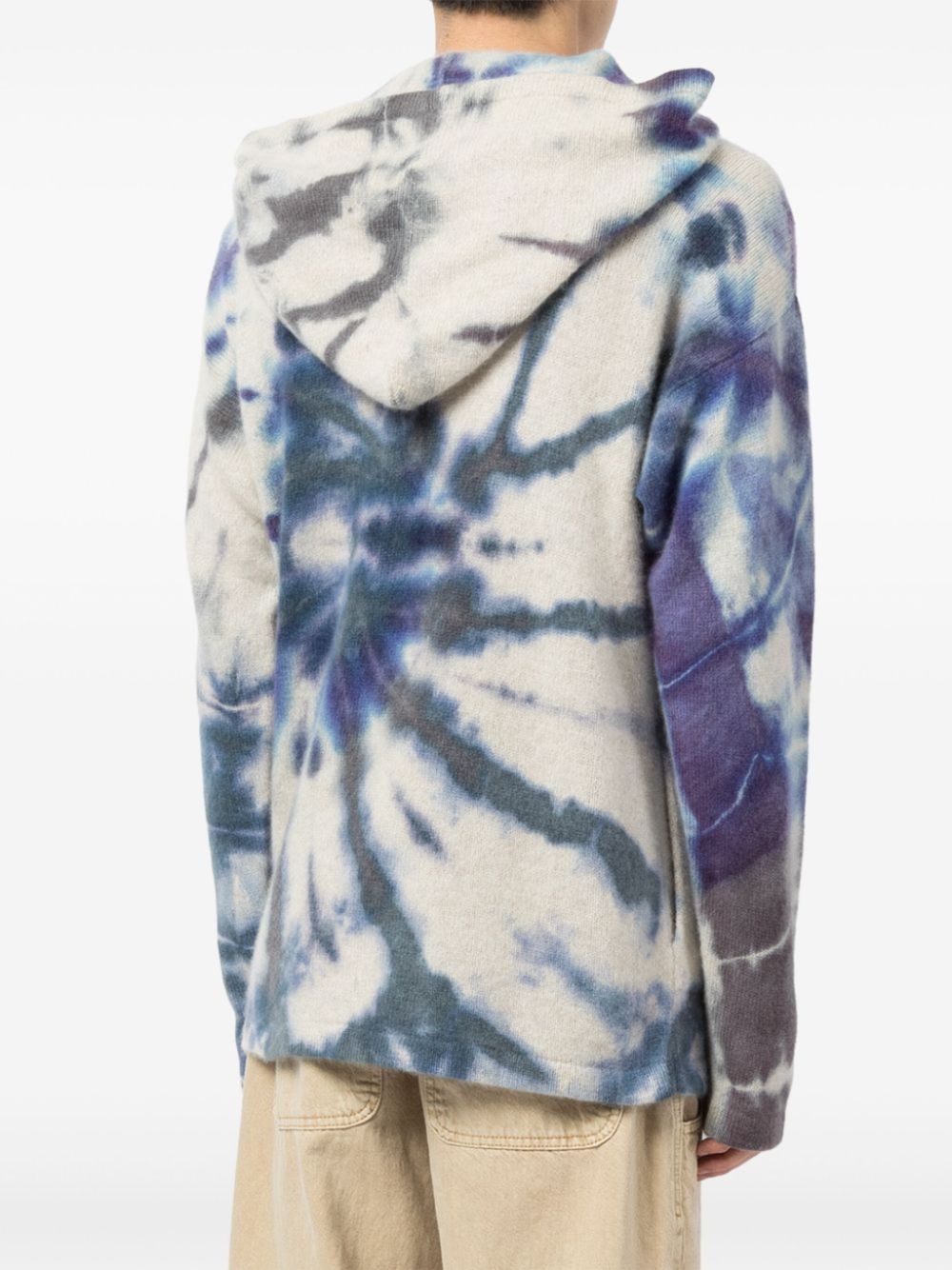 tie dye-pattern hoodie - 3