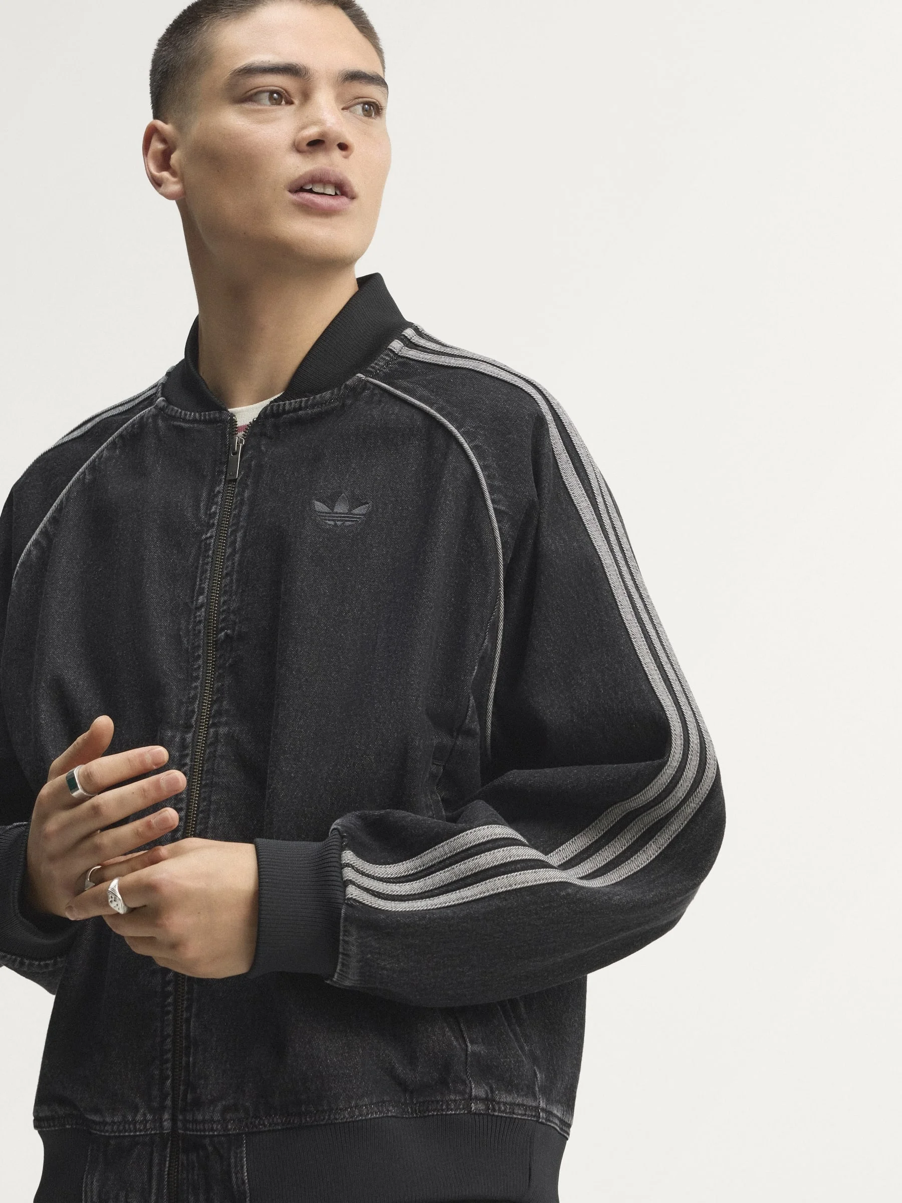 SST ADICOLOR DENIM TRACKTOP - 1