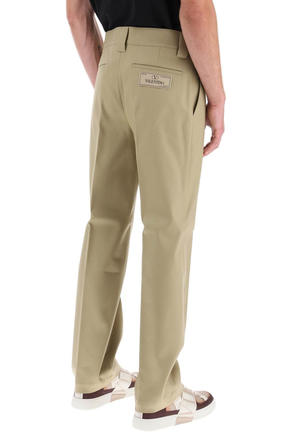 COTTON CHINO PANTS - 4