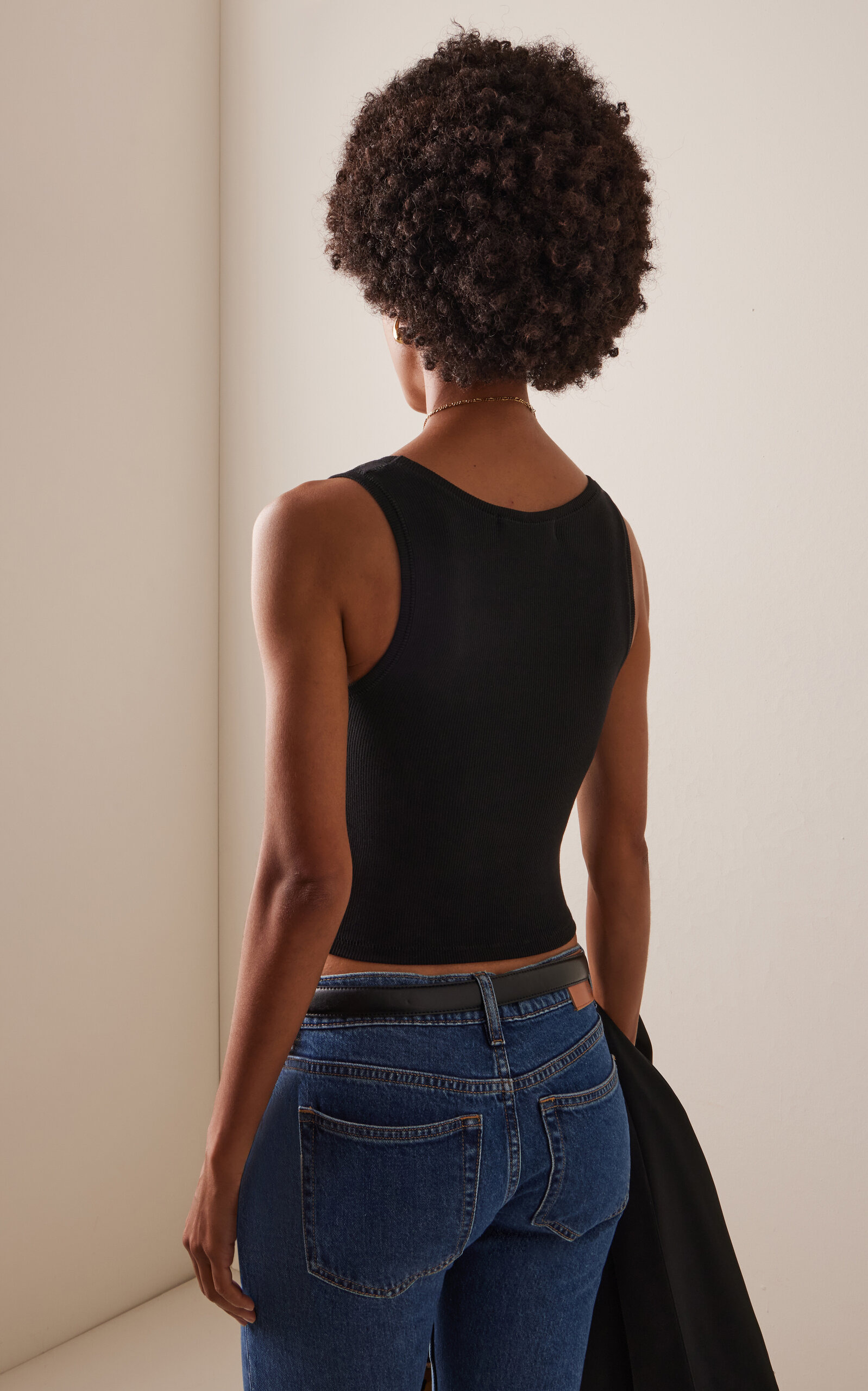 Cotton-Modal Tank black - 4