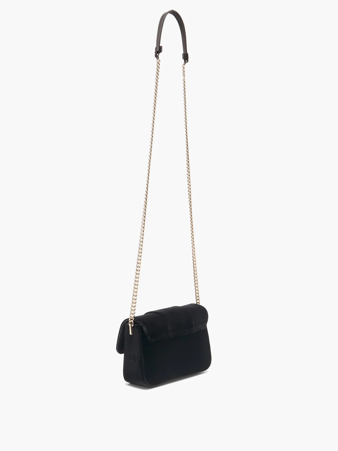 Très Vivier crystal-buckle velvet bag - 4