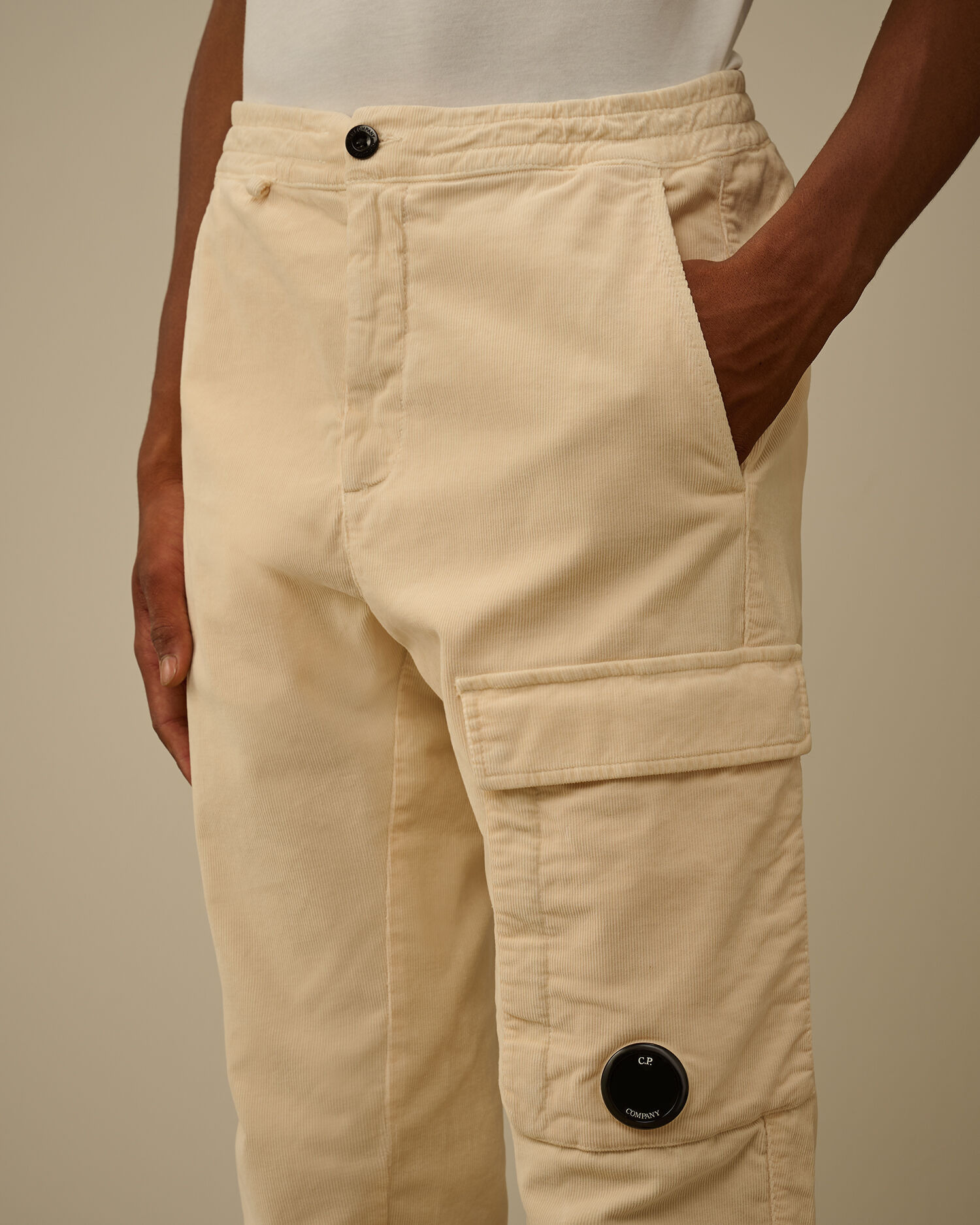 Corduroy Lens Cargo Pants - 5