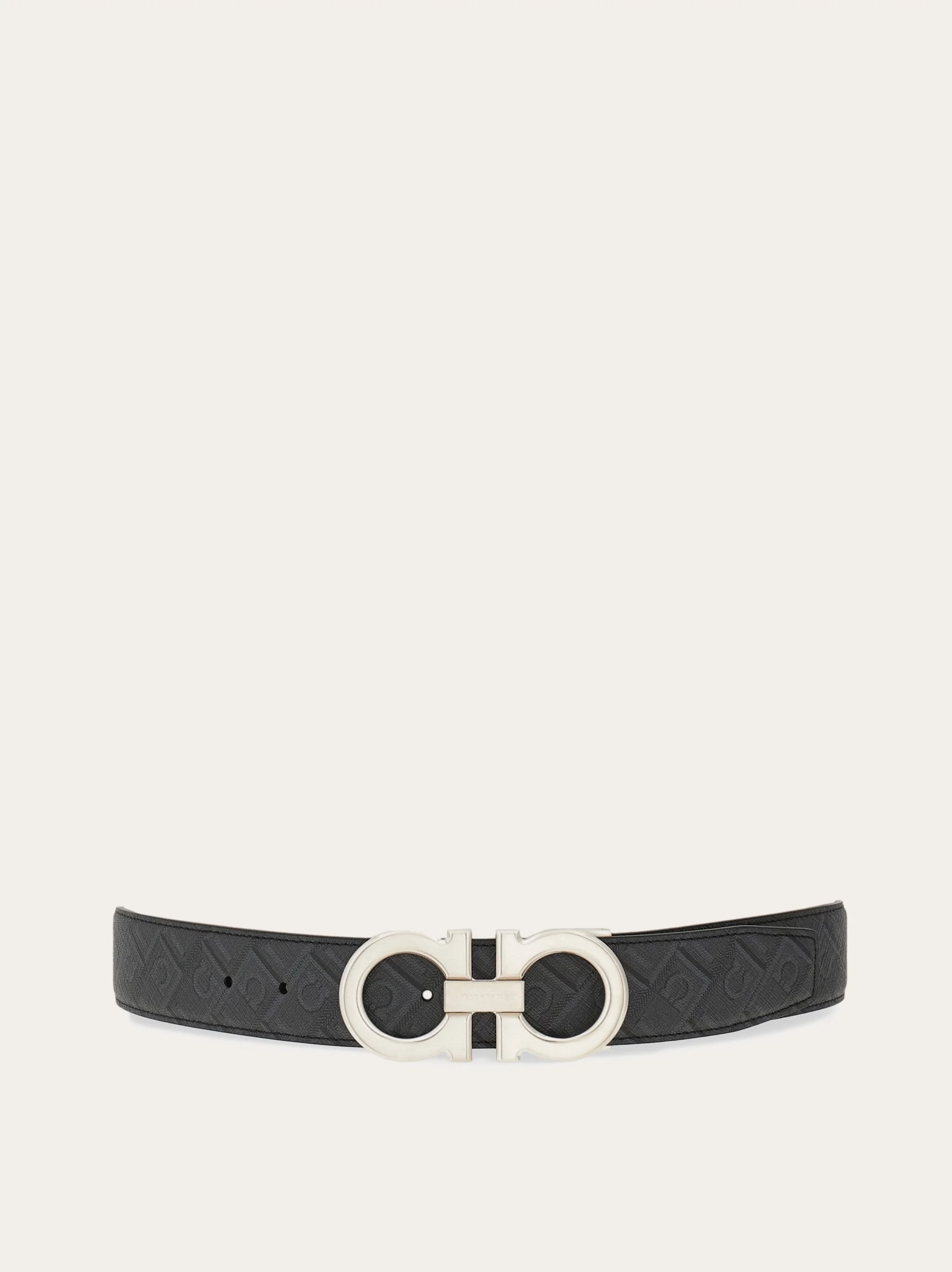 Reversible and adjustable Gancini belt - 1