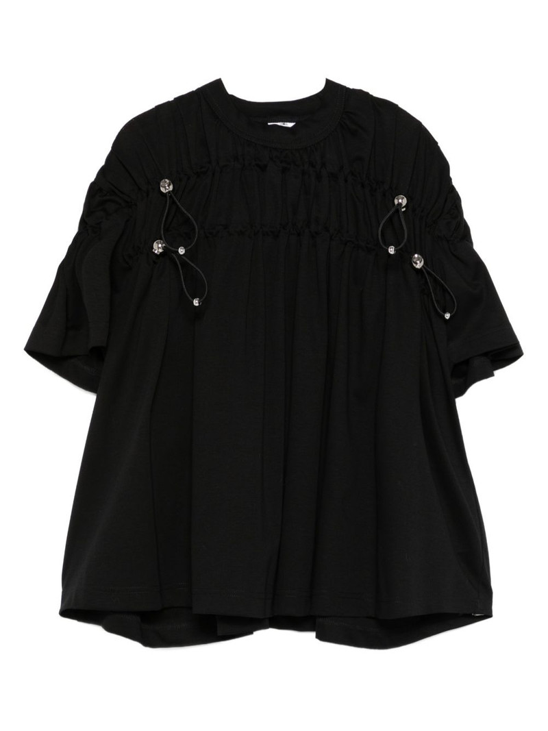 embellished gathered blouse 1