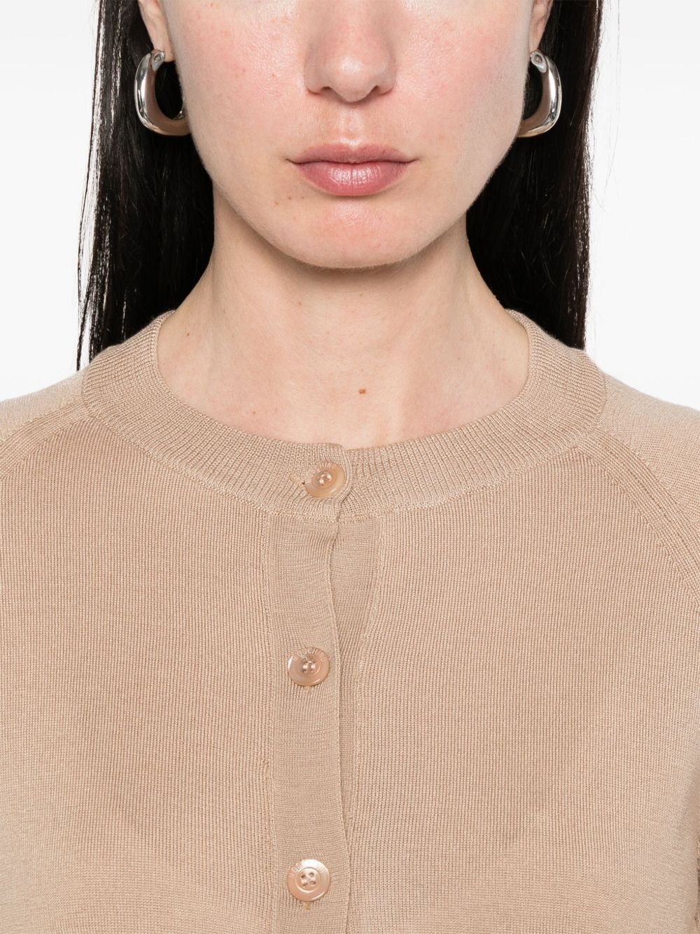 crew-neck cardigan - 5