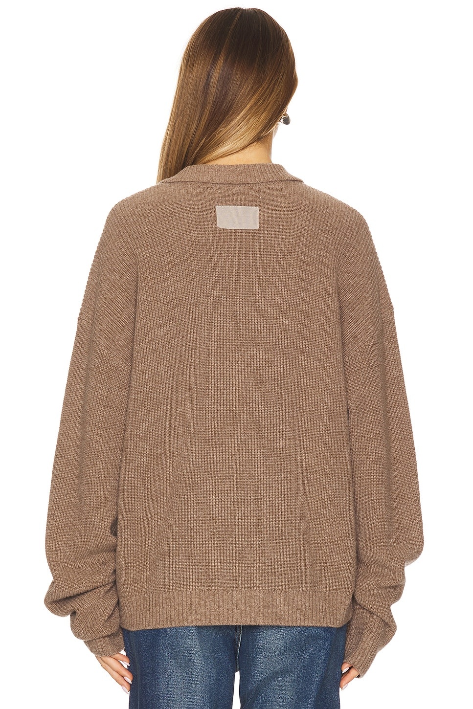 Relaxed Knit Button Up Sweater - 3