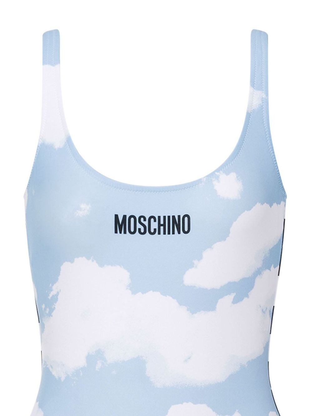 cloud-print swimsuit - 2