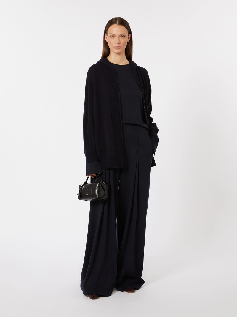 Max Mara Cashmere hooded cardigan - ULTRAMARINE outlook