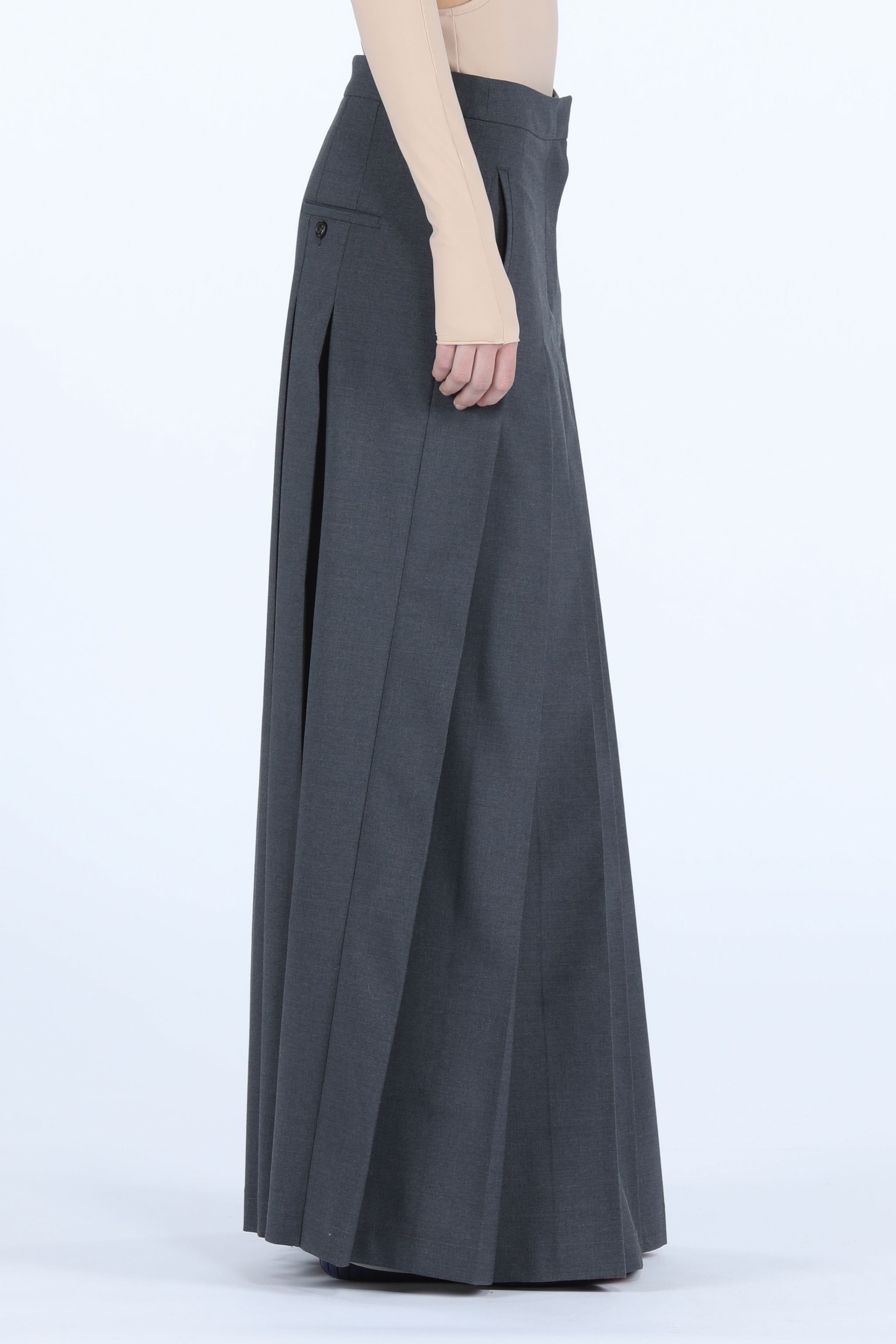 PLEATED MAXI SKIRT - 3