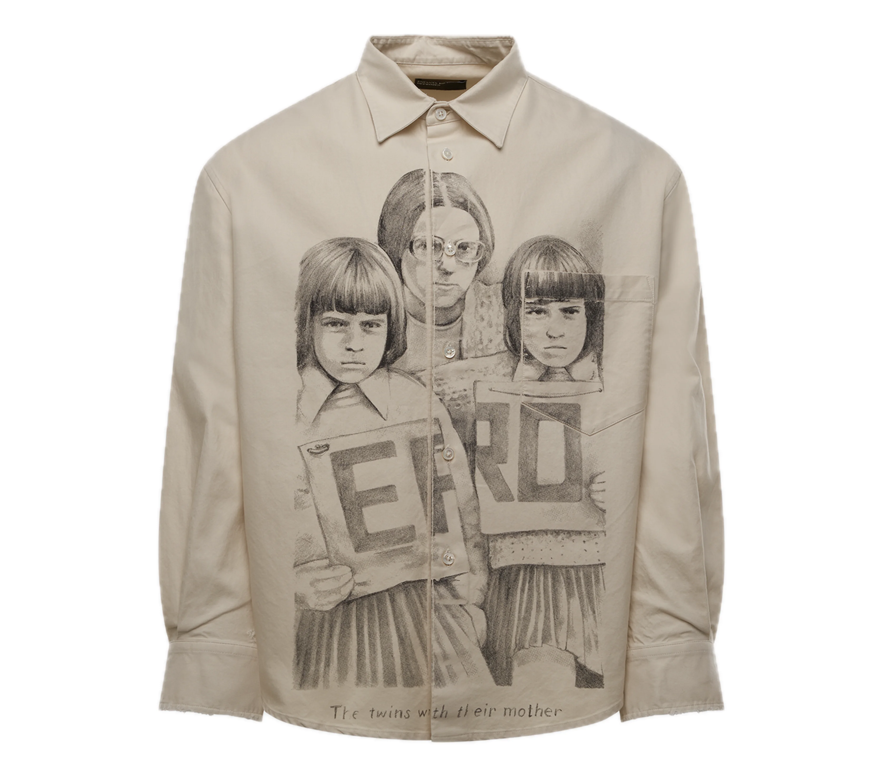 Enfants Riches Deprimes 'Henri's Everyday Twins With Mother' Shirt (White/Black) - 1