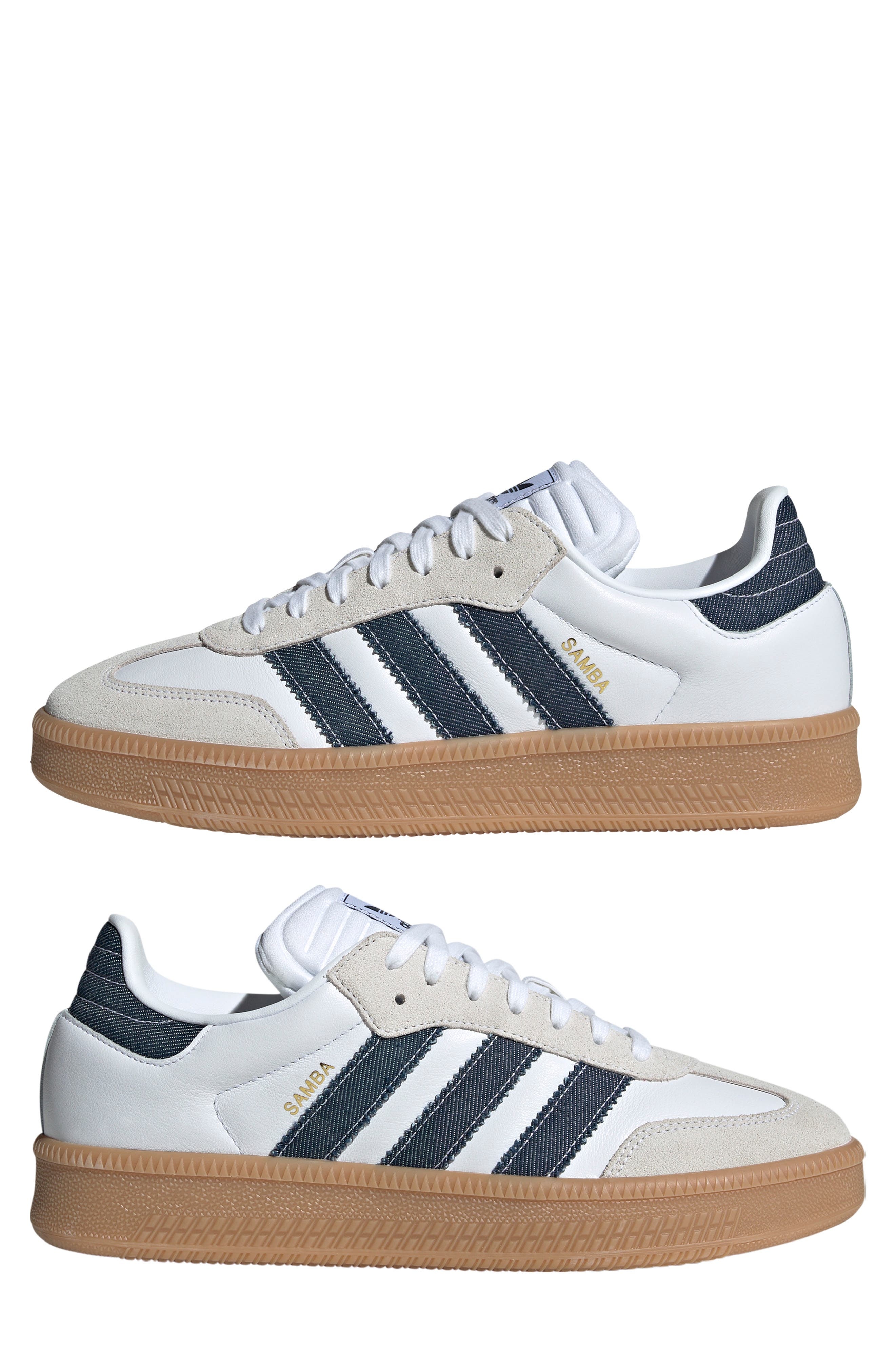 adidas Samba XLG Sneaker in White/Night Indigo/White at Nordstrom - 7
