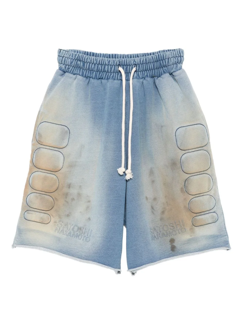 drawstring track shorts - 1