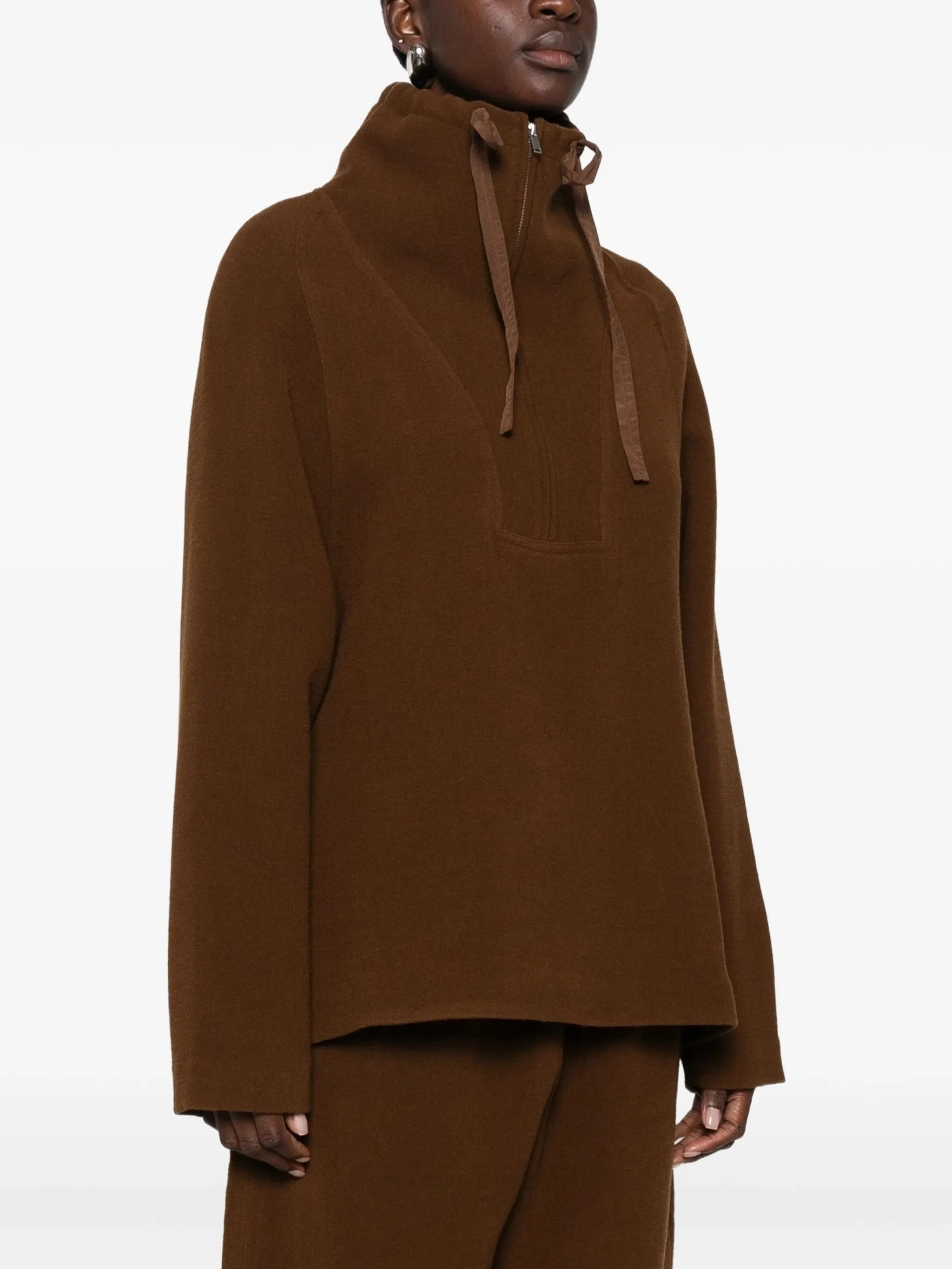 Studio Nicholson Quarter-zip Drawstring Sweatshirt - 1