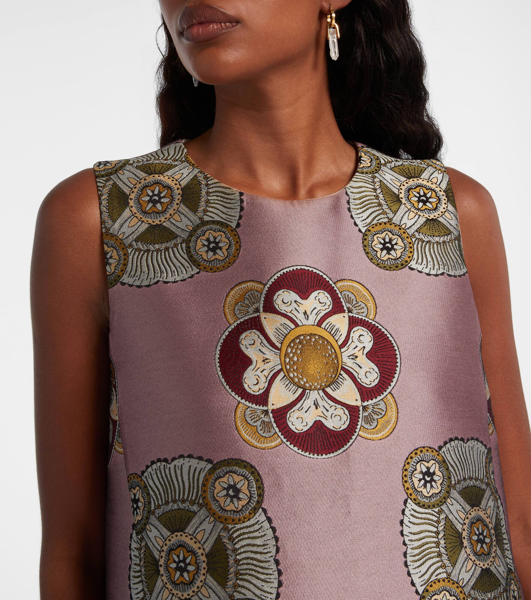 La Scala asymmetric jacquard top - 4