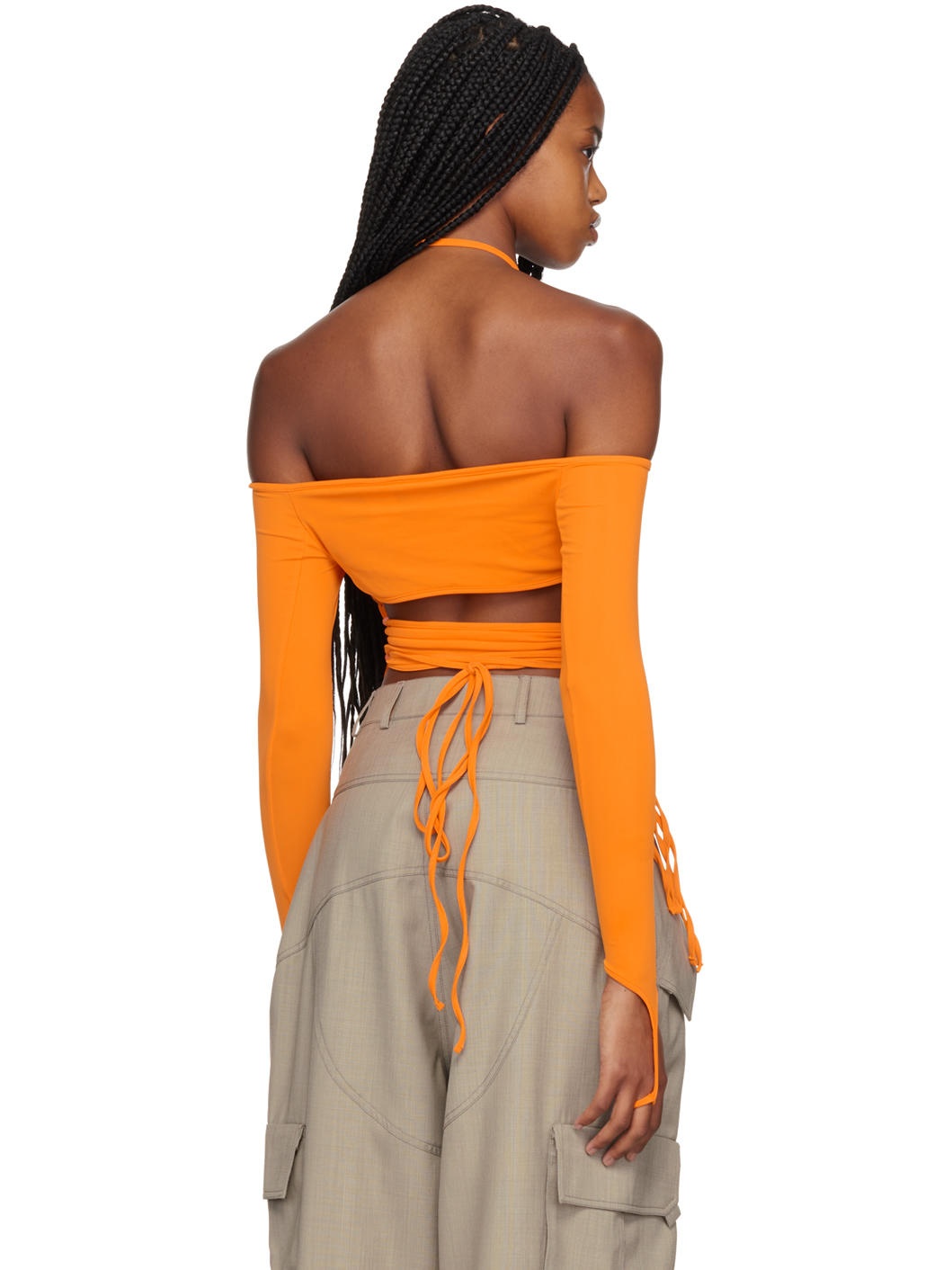 Orange Angele Long Sleeve T-Shirt - 3