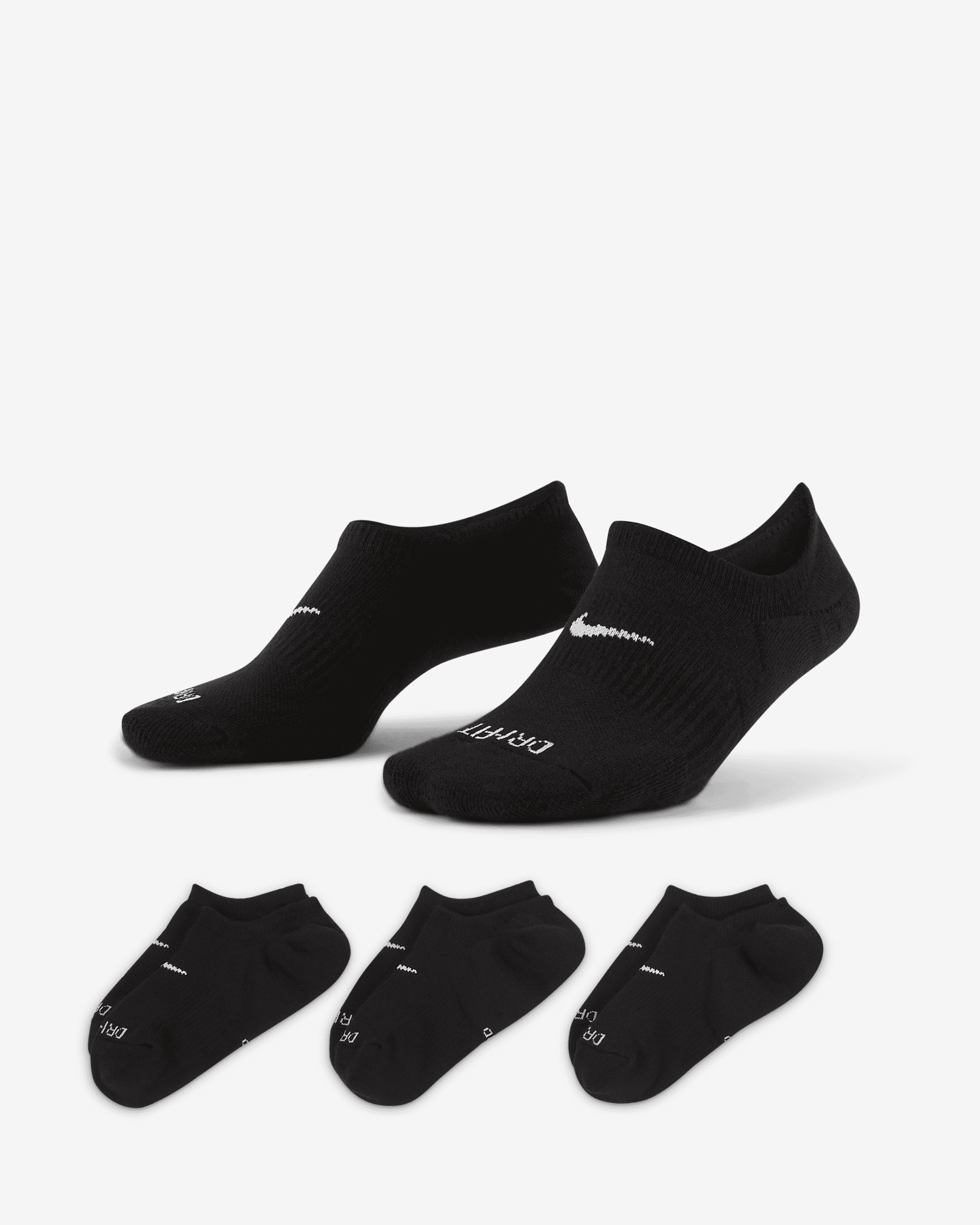 Nike Everyday Plus Cushioned Women's Training Footie Socks (3 Pairs) - 1