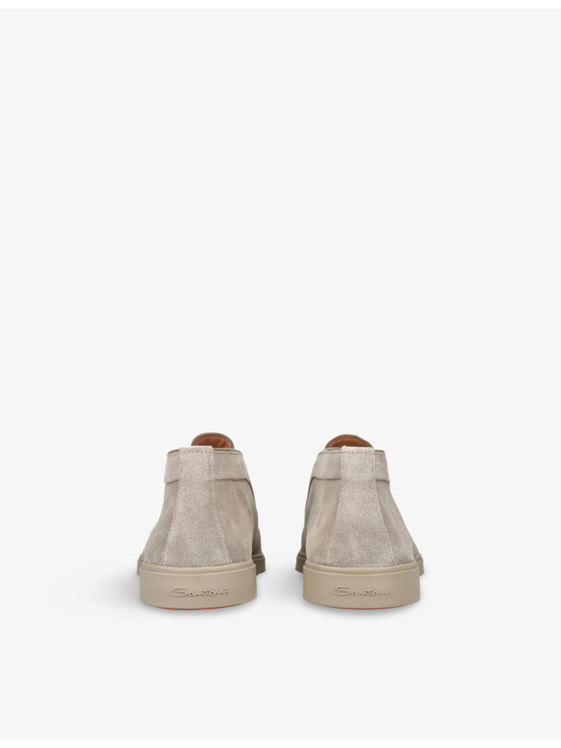 Santoni Andvari slip-on suede boots outlook