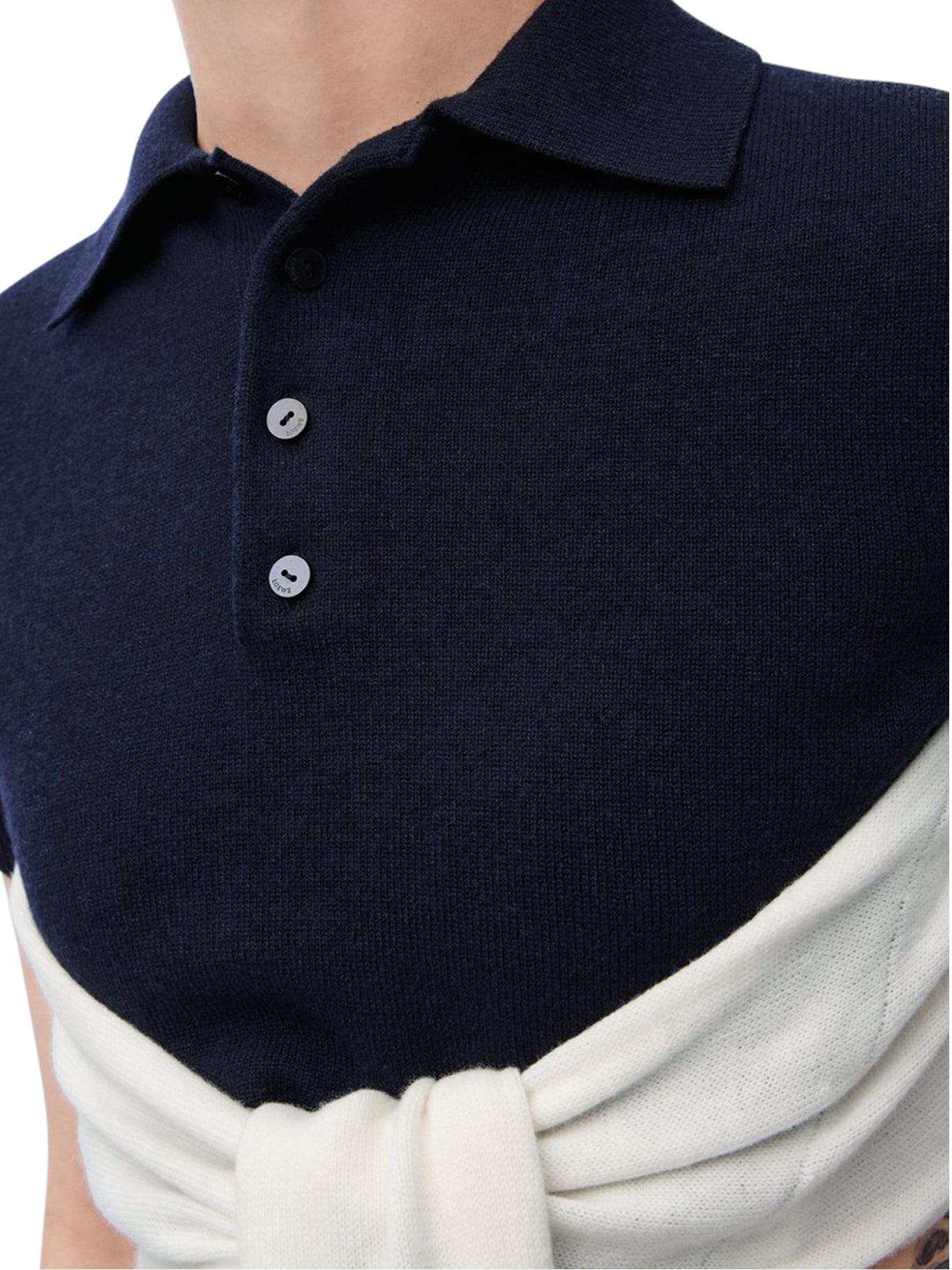 WOOL AND CASHMERE POLO SWEATER - 2
