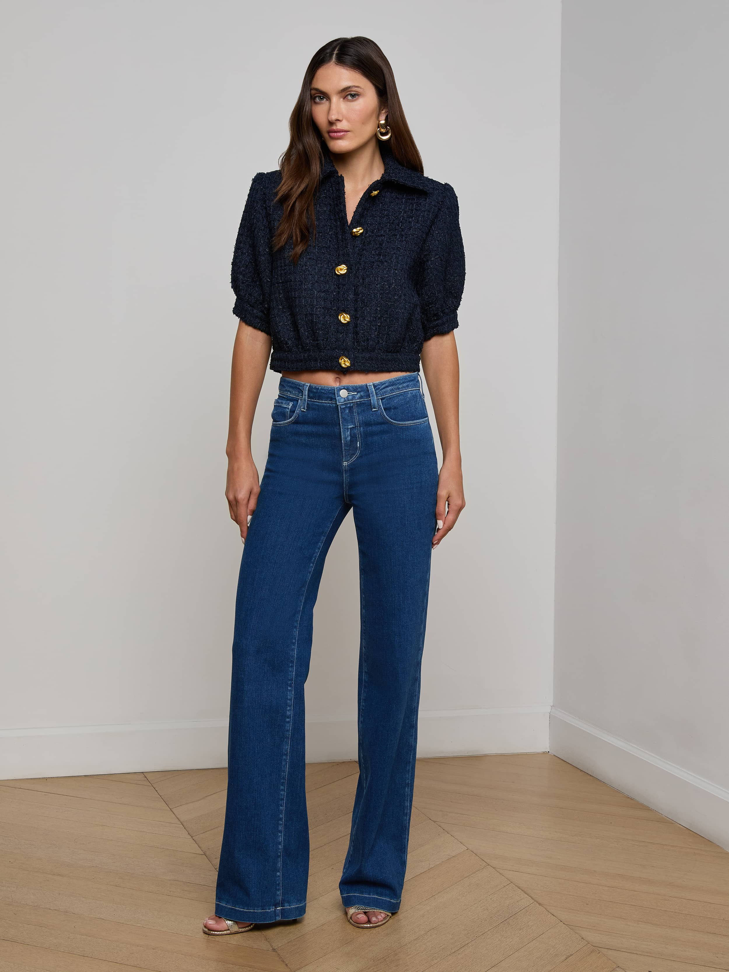 Cove Cropped Tweed Jacket - 4
