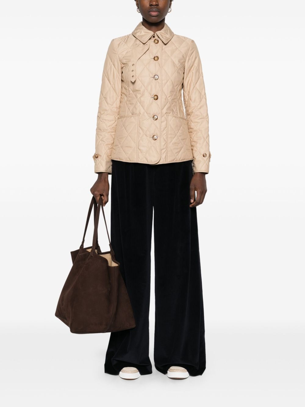 diamond-quilted jacket - 2