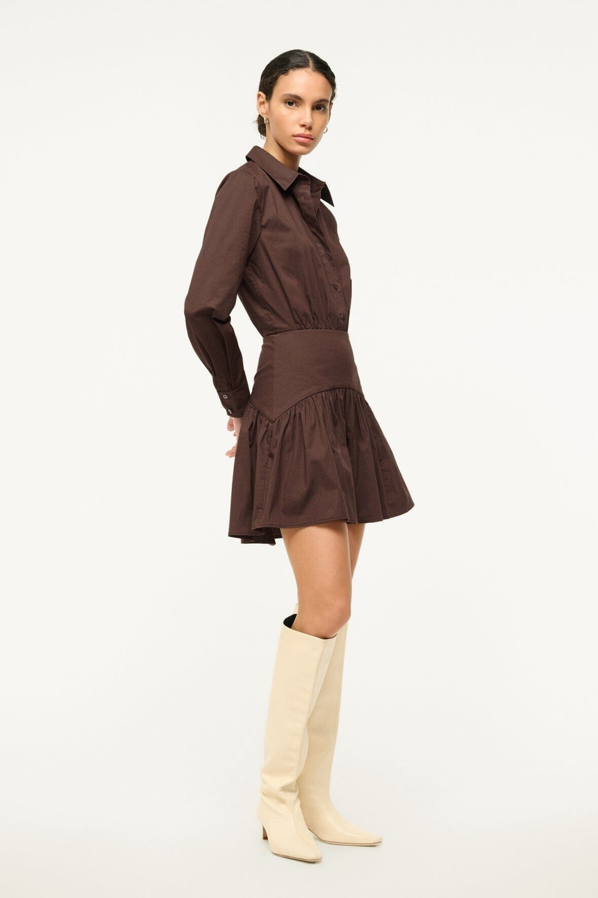 STAUD ROCCO MINI DRESS EARTH - 2