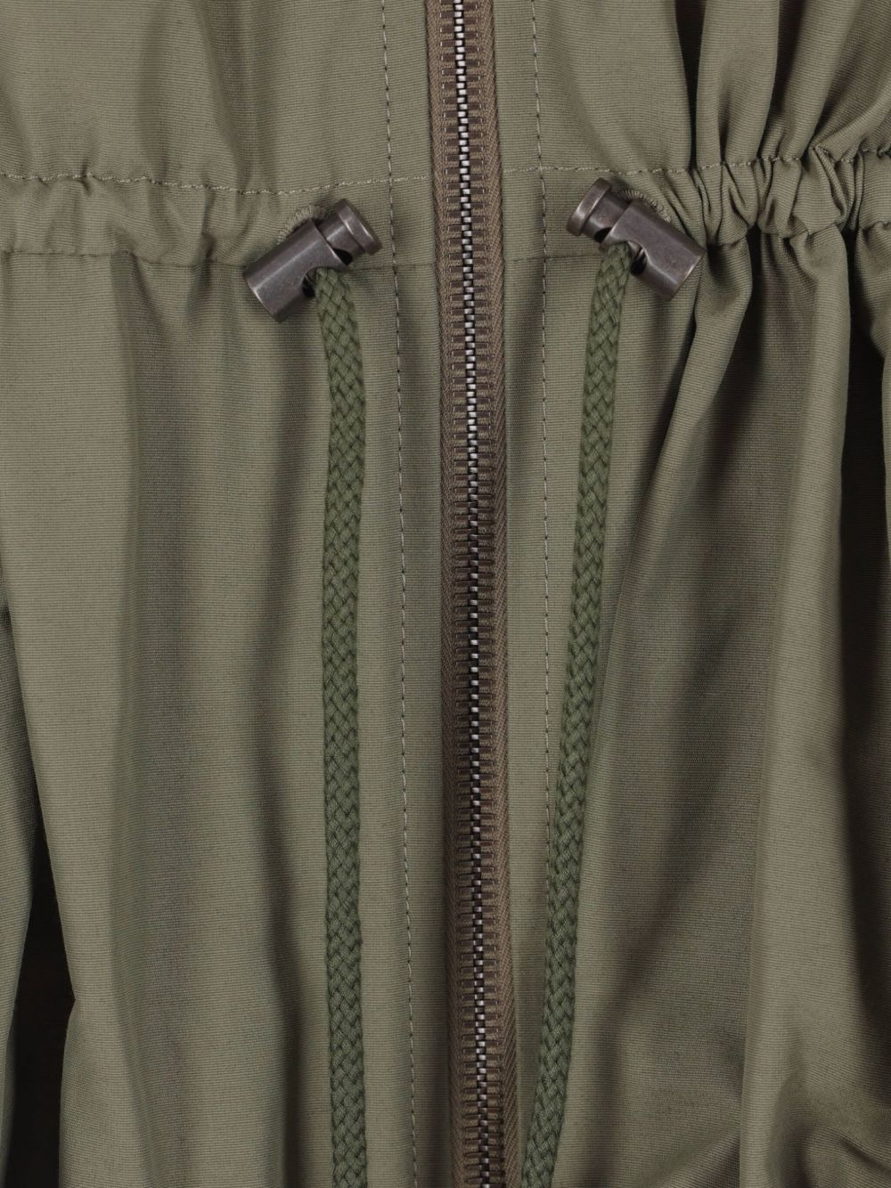 drawstring-waist gathered jacket - 3