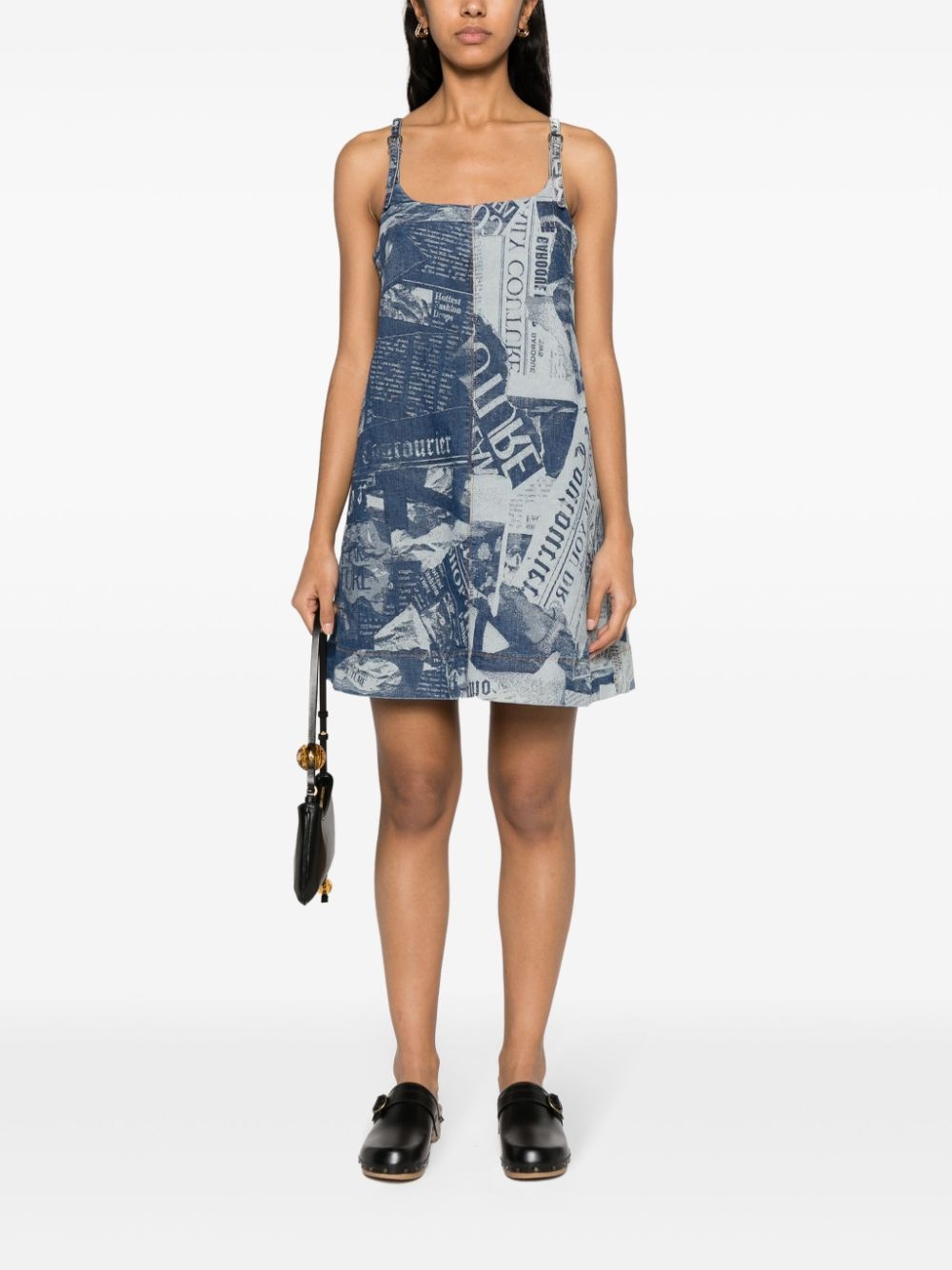 Magazine denim minidress - 2