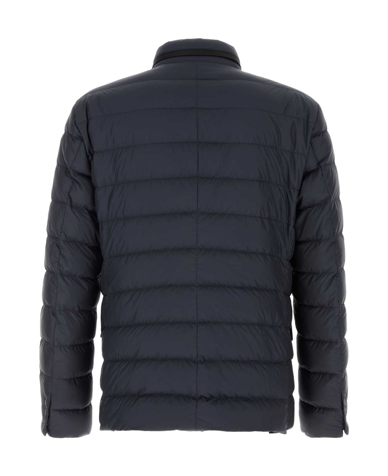 Navy Blue Polyester Carrelet Down Jacket - 2