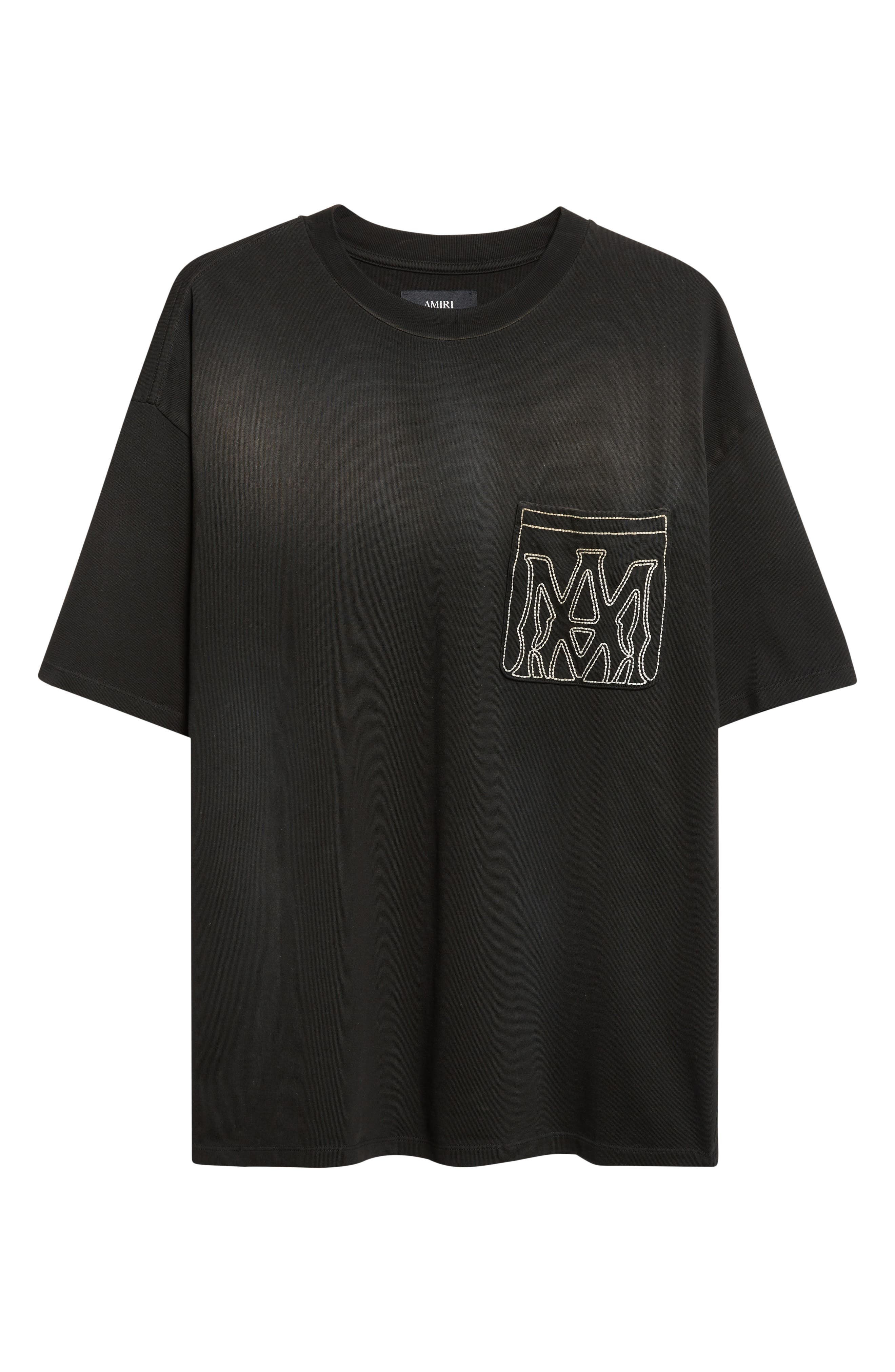 AMIRI MA Outline Oversize Pocket T-Shirt in Black at Nordstrom - 6