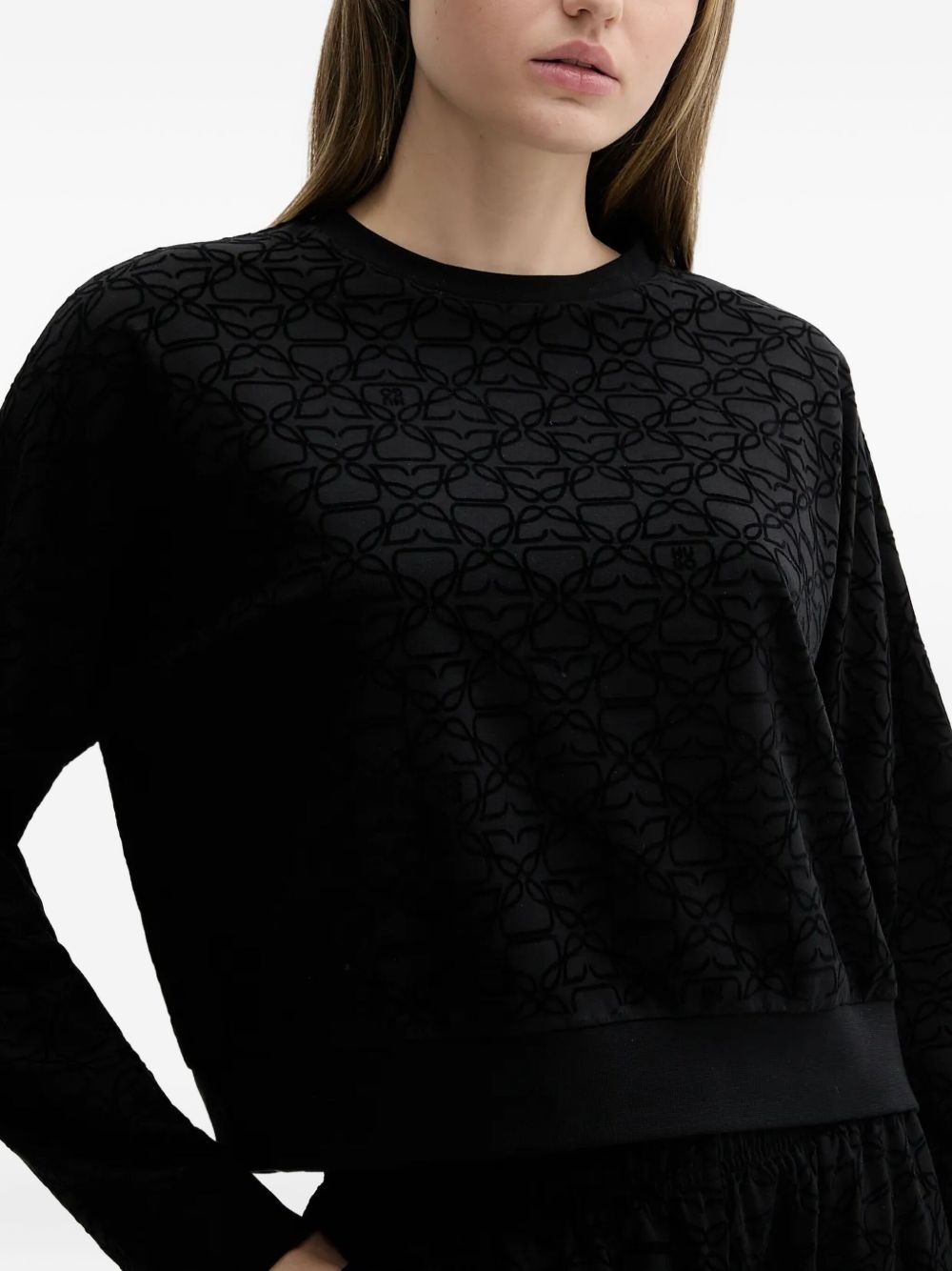 Lokky embossed-pattern top - 4