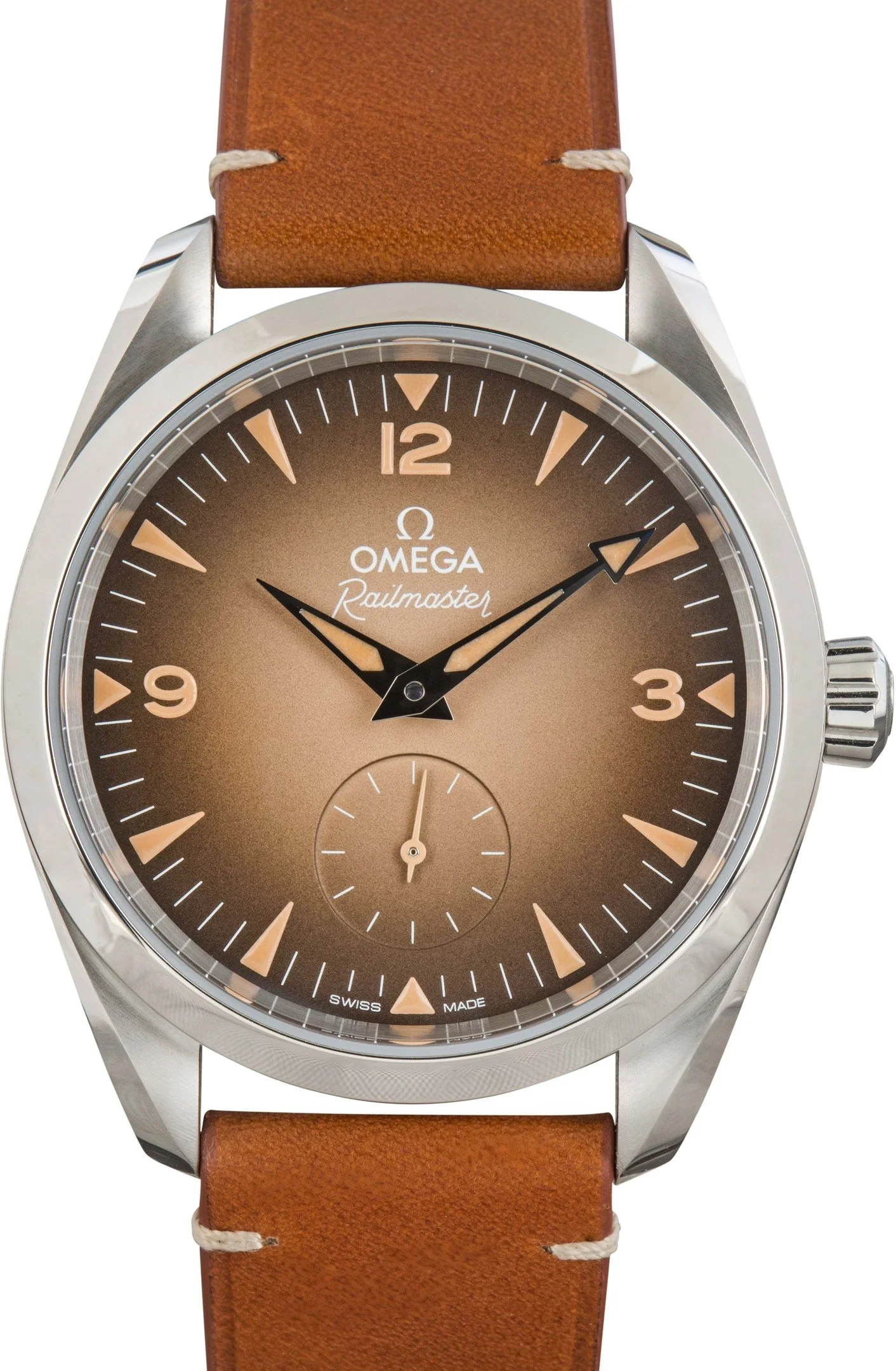 Omega Seamaster Railmaster 38MM Steel on Leather - 1