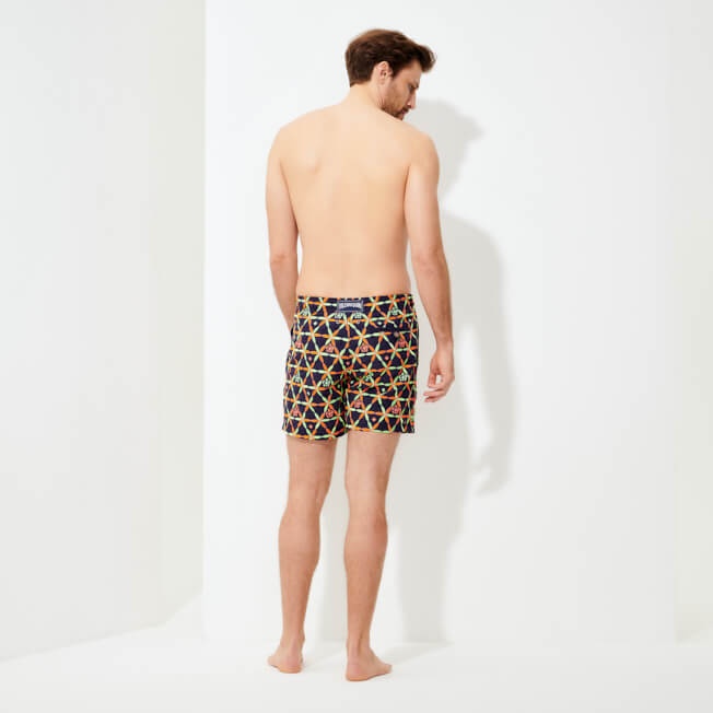 Men Swim Trunks Embroidered Indian Ceramic - Limited Edition - 4