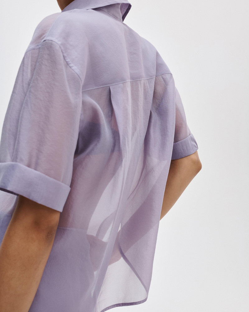 Connie Organza Short-Sleeve Shirt 7