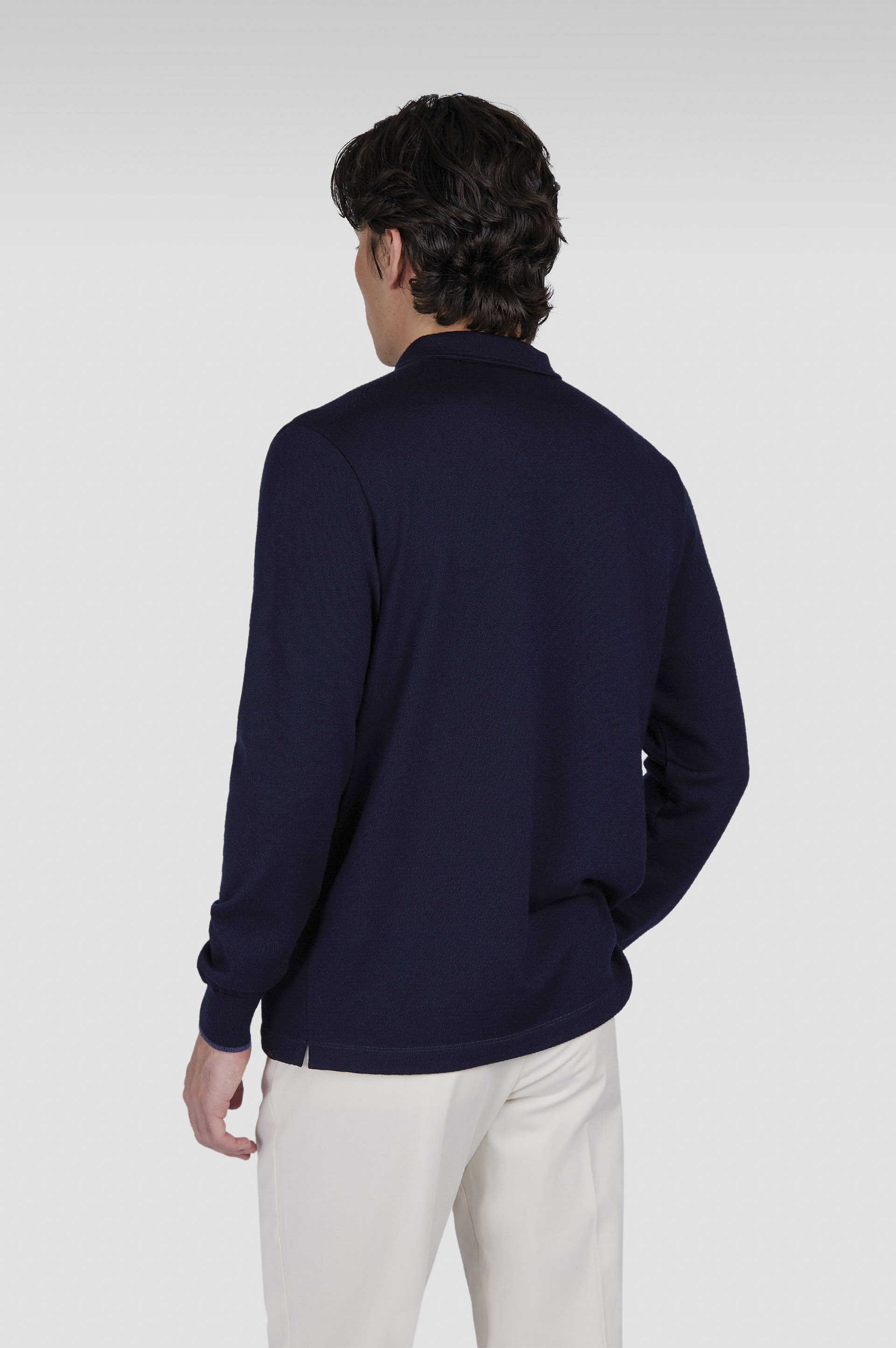 MERINO EXTRAFINE POLO SHIRT - 3