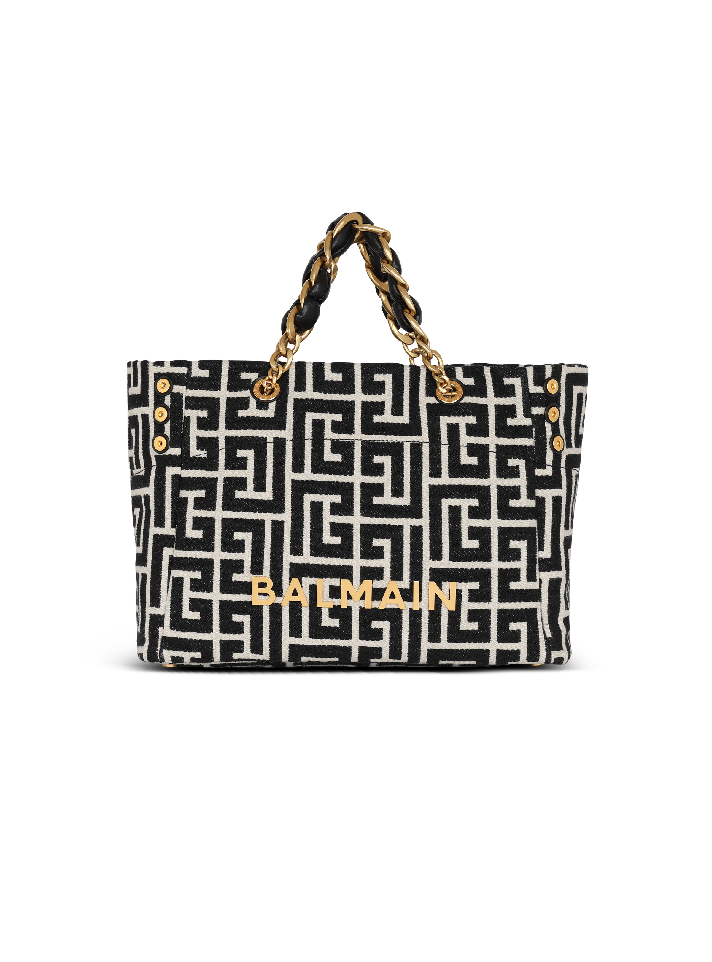 1945 Soft PB-monogrammed jacquard canvas tote bag - 1