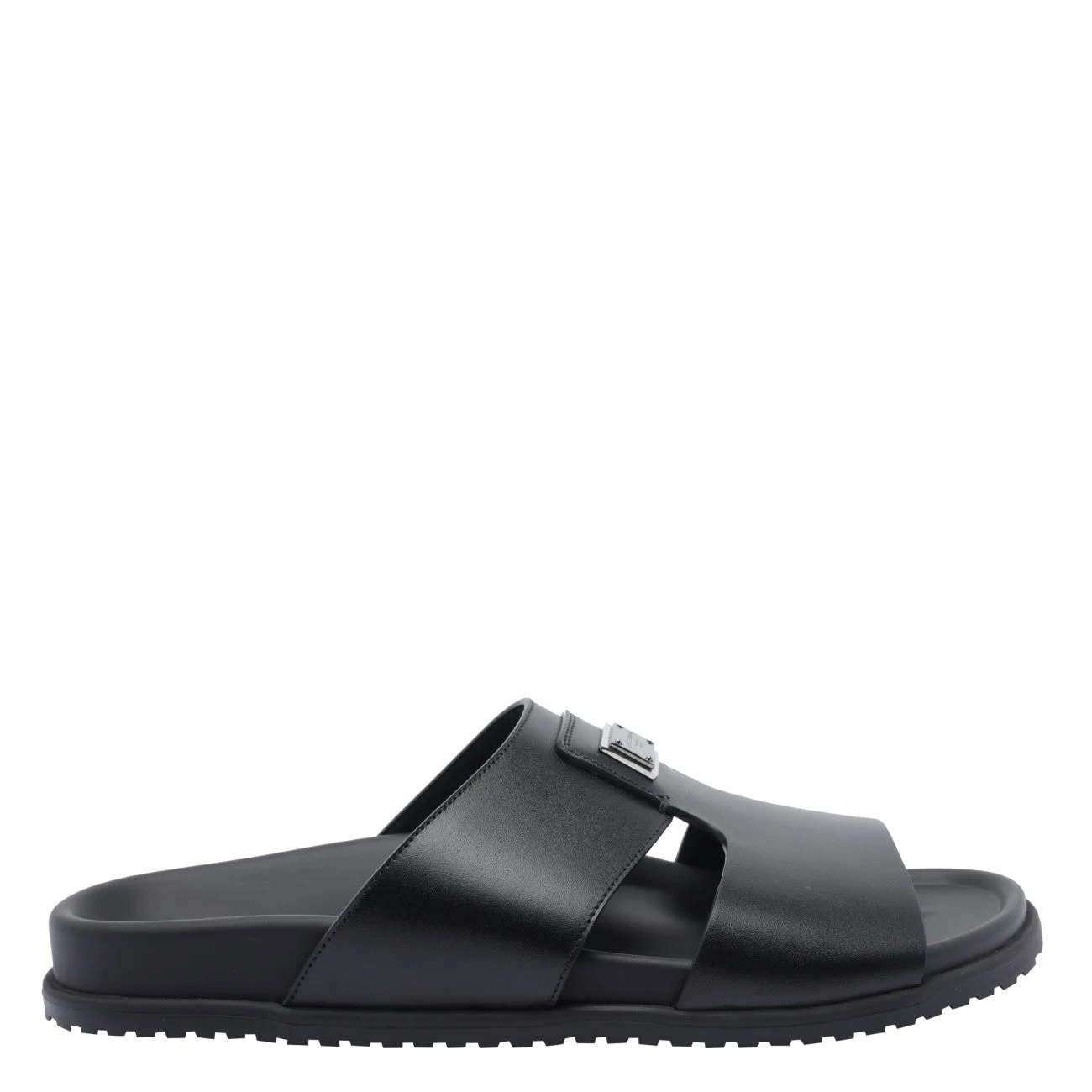Dolce&Gabbana Men Logo Leather Sandals - 1