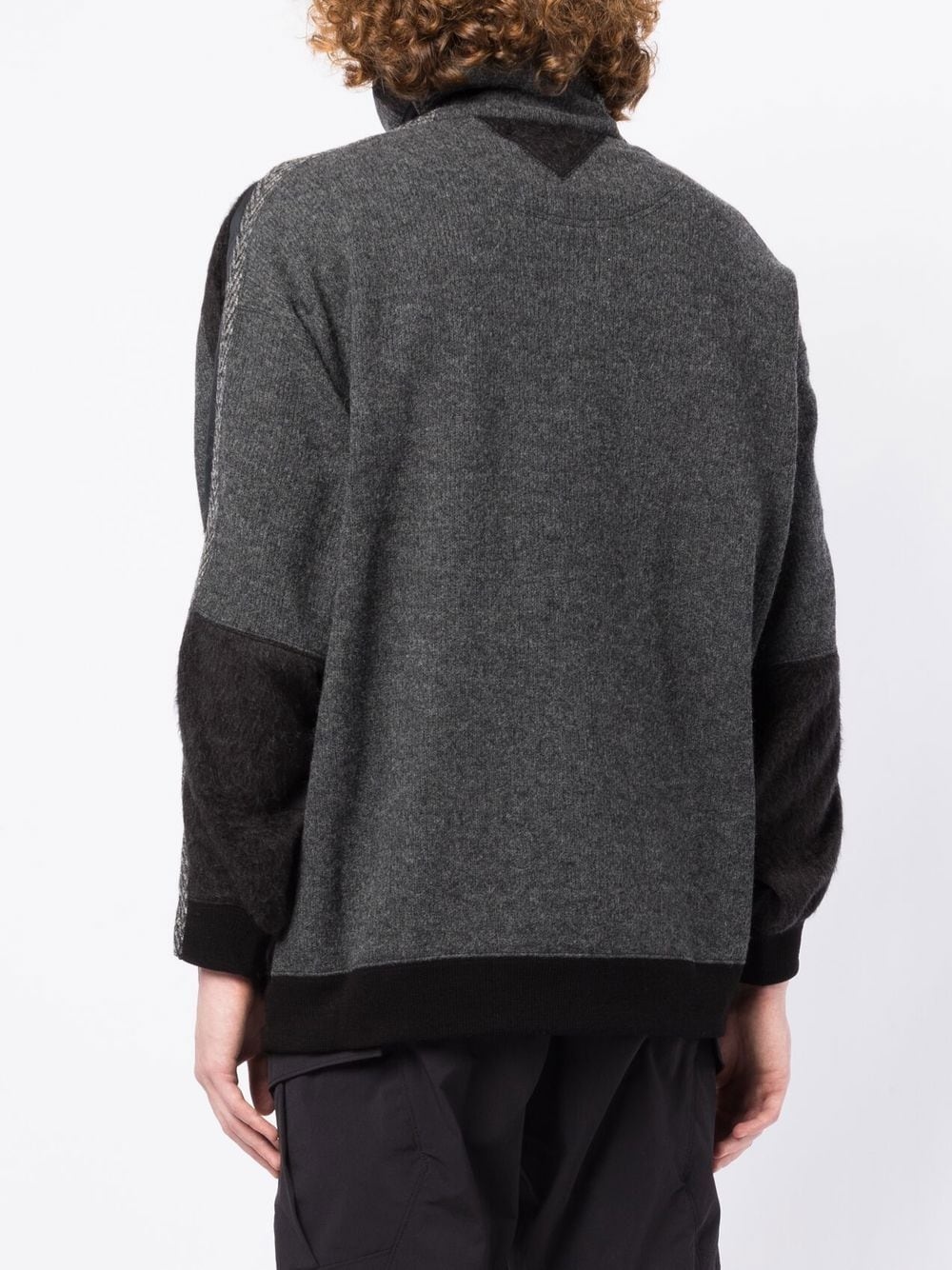 contrast-detail sweater - 4