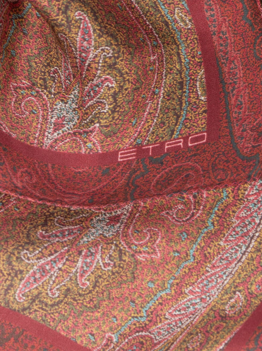 PRINTED SILK POCKET SQUARE - 2