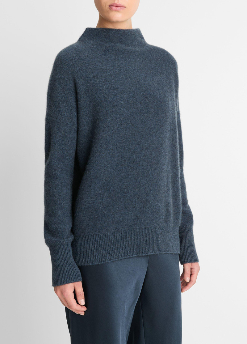 Vince Plush Cashmere Funnel-Neck Sweater outlook