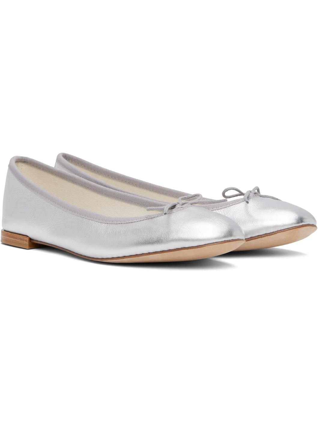 Silver Cendrillon Ballerina Flats - 4