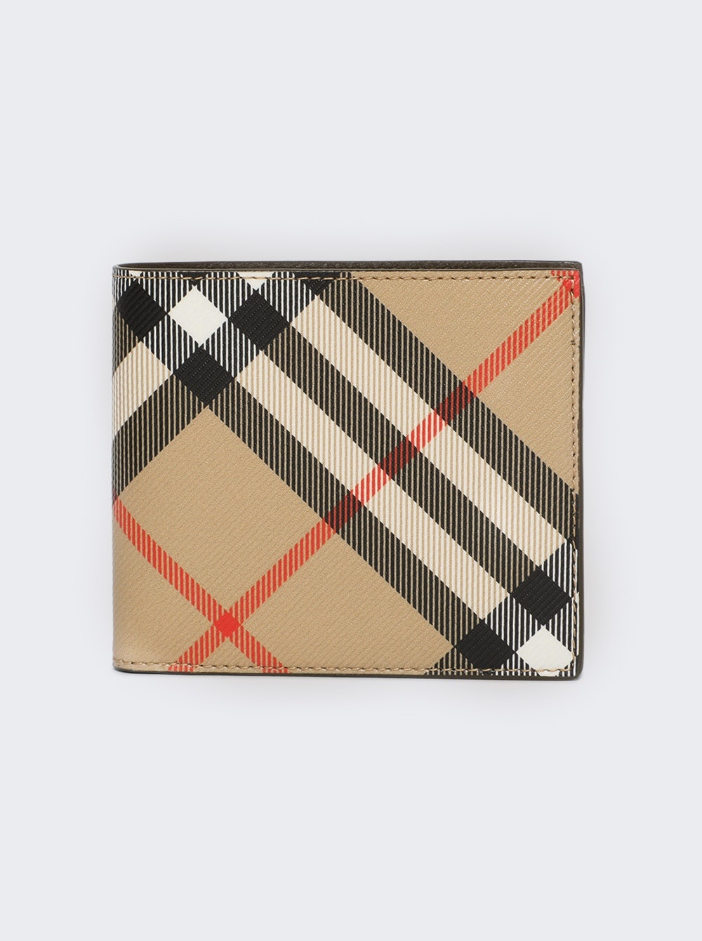 Check Bifold Wallet Sand - 1