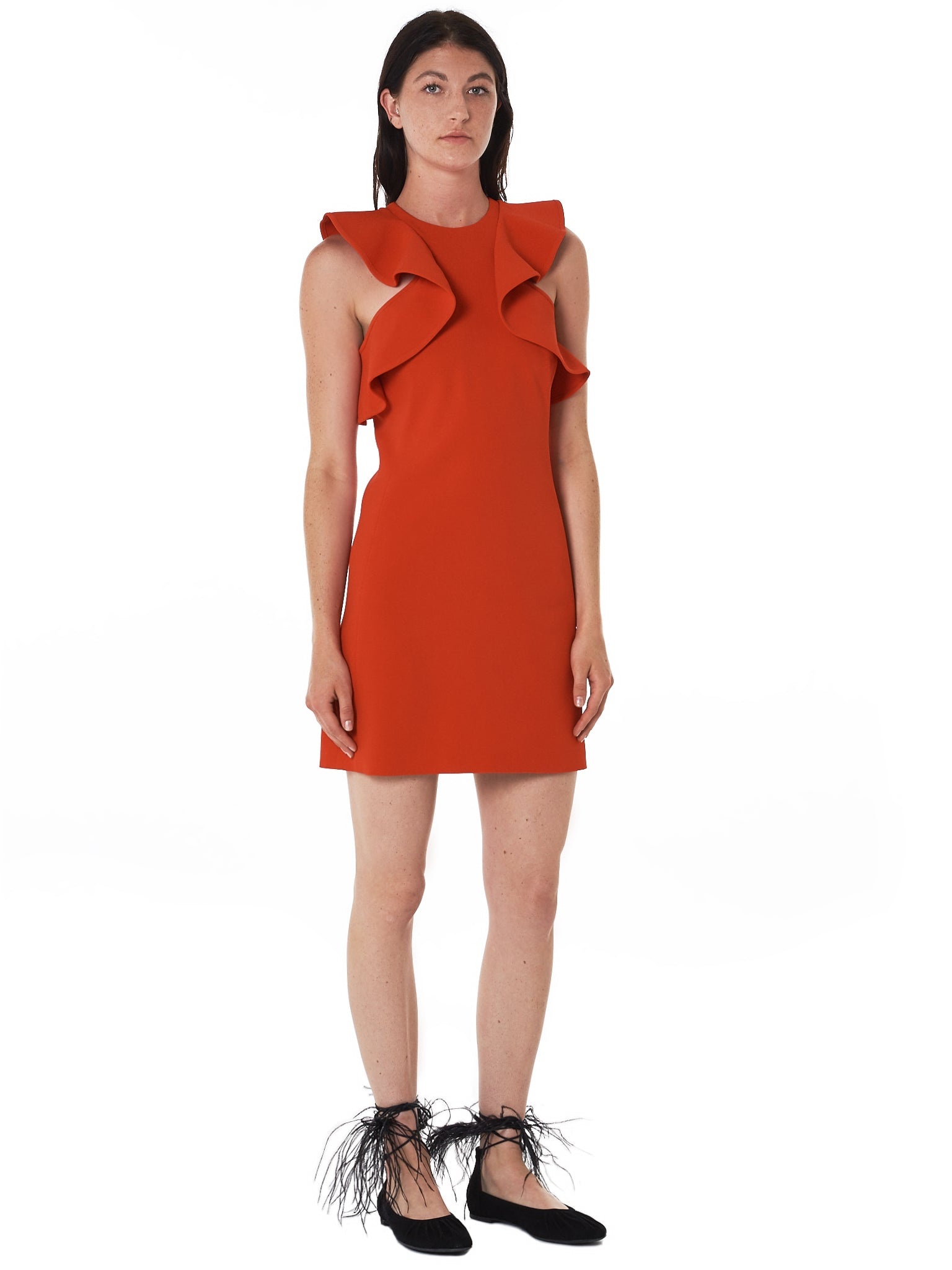 Ruffled Mini Dress - 7
