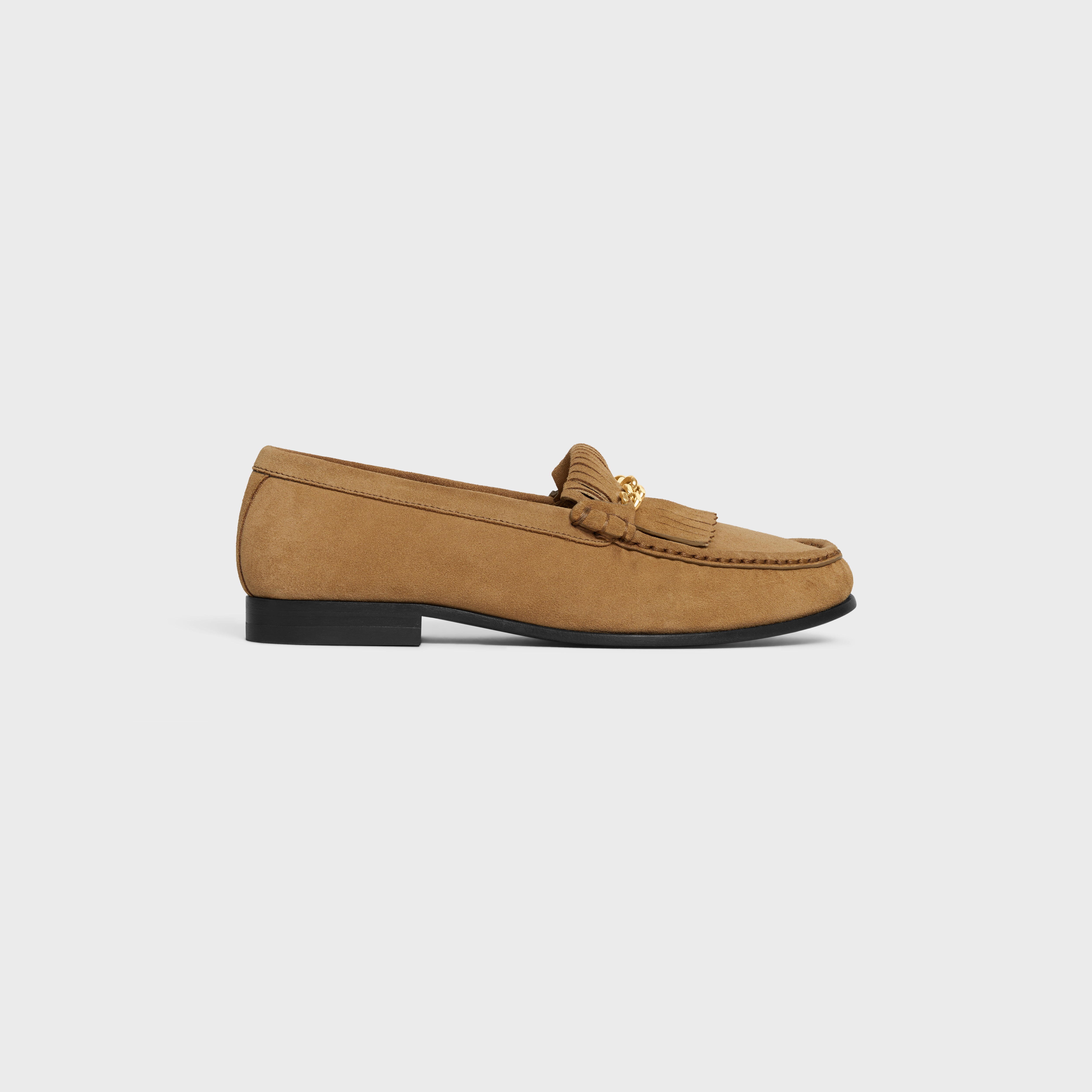 CELINE LUCO LOAFER WITH FRINGES in Suede calfskin - 1