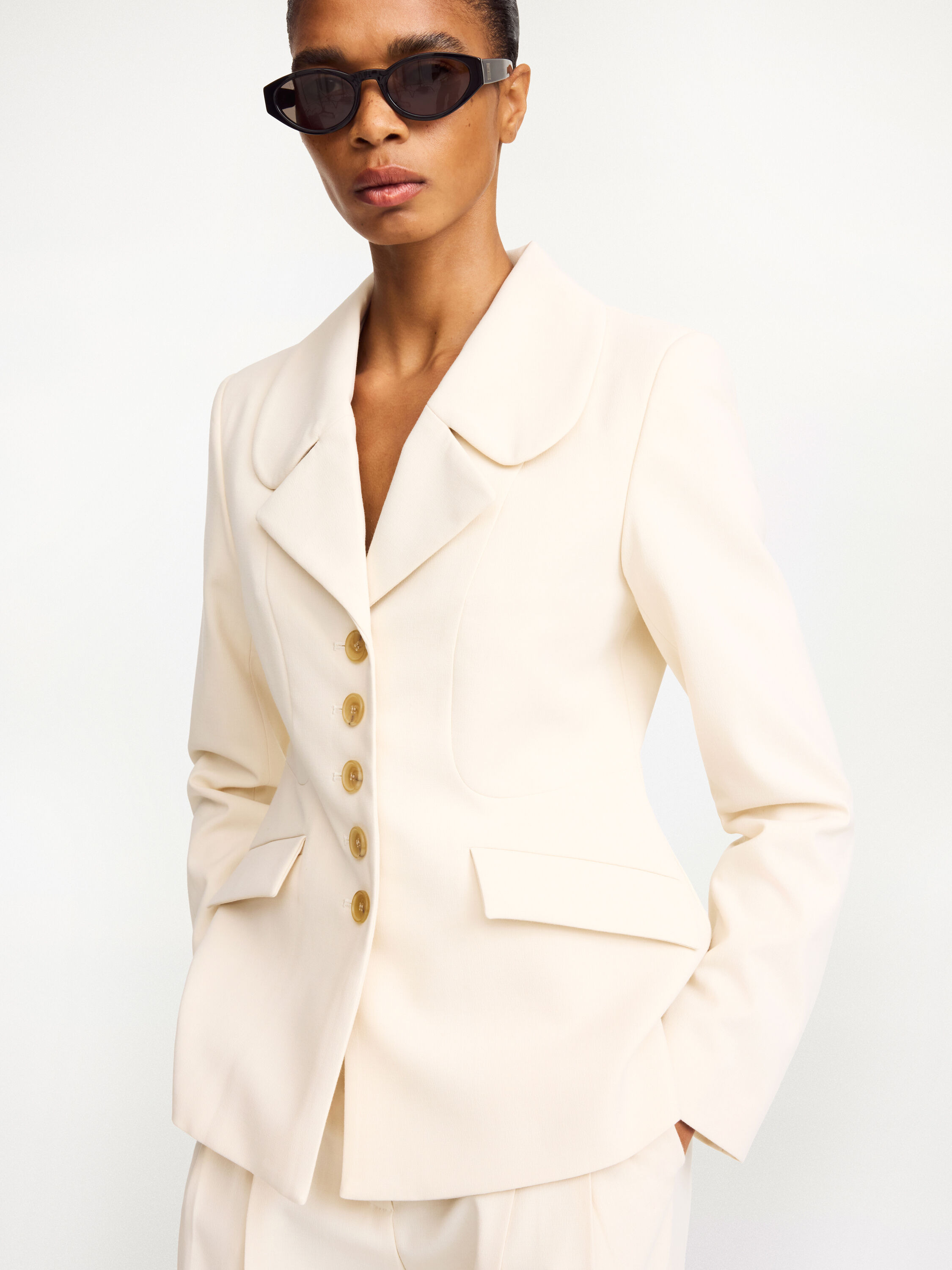 Adrienna single-breasted blazer - 4