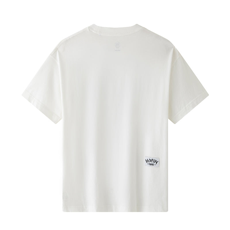 Li-Ning BadFive Graphic T-shirt 'White Blue' AHST279-7 - 2