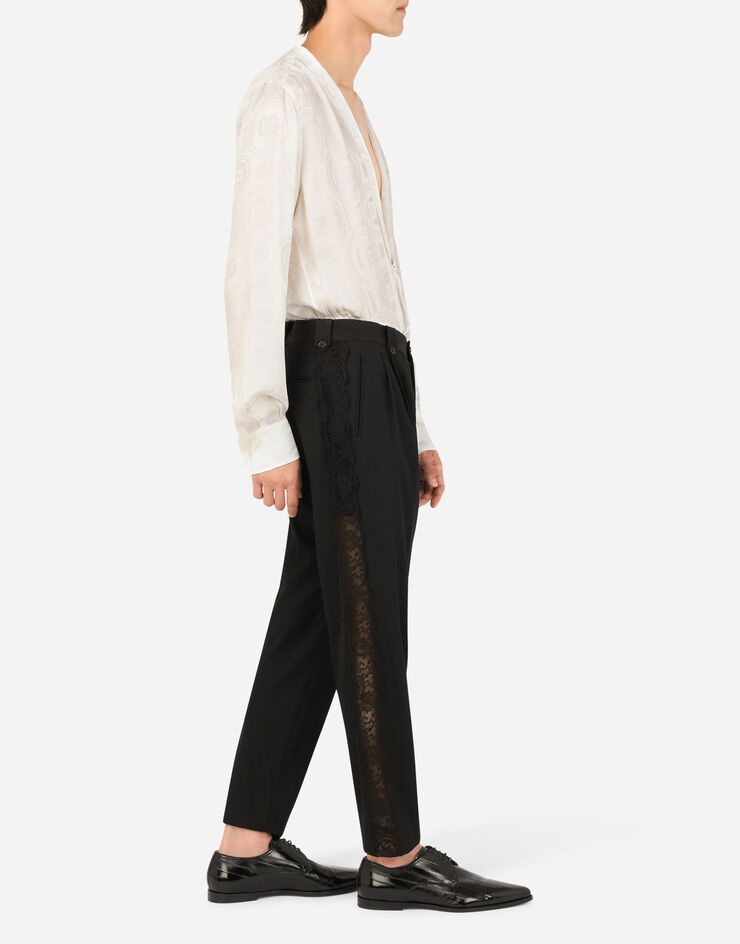 Pants with lace side bands - 5