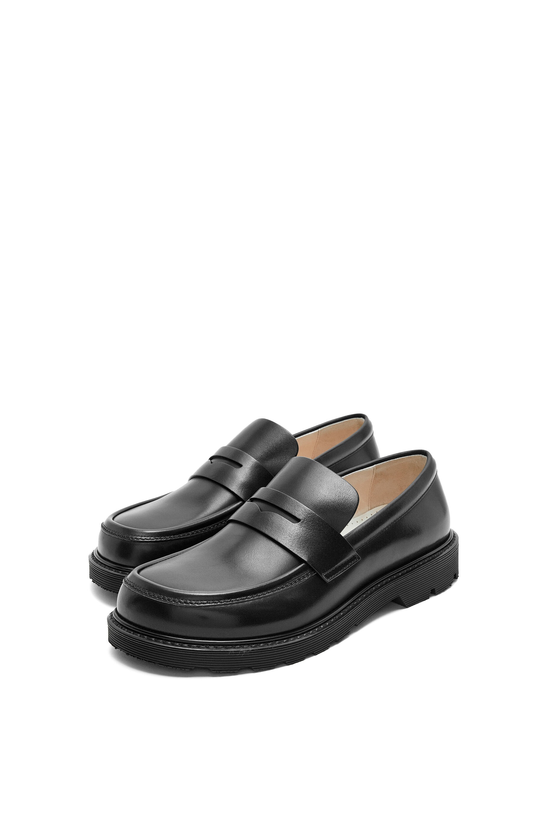 Blaze loafer in bicolour brushed-off calfskin - 2