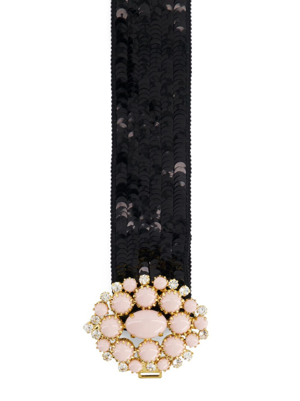 sequin crystal-embellished belt - 2