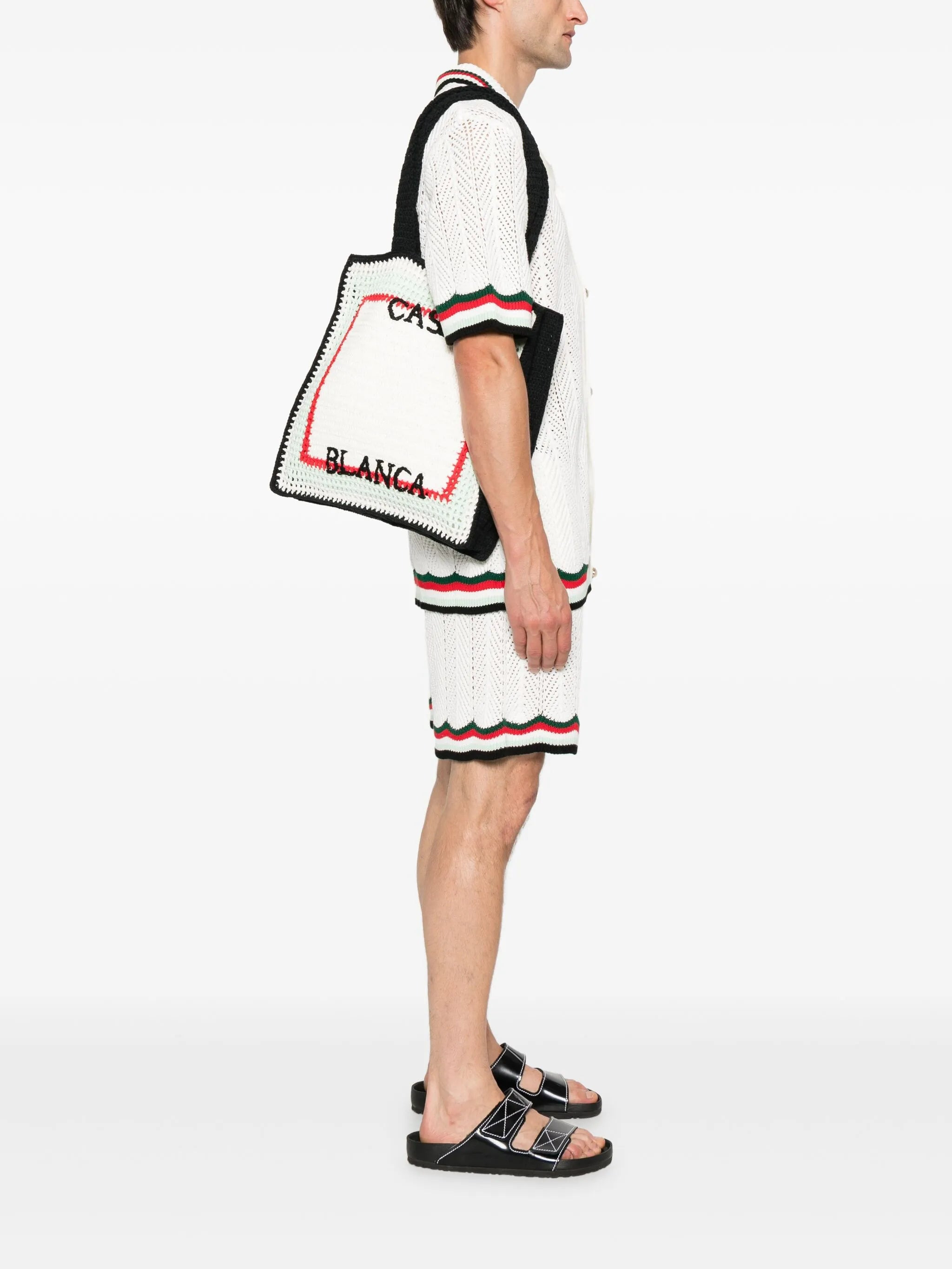 logo-embroidered tote bag - 2