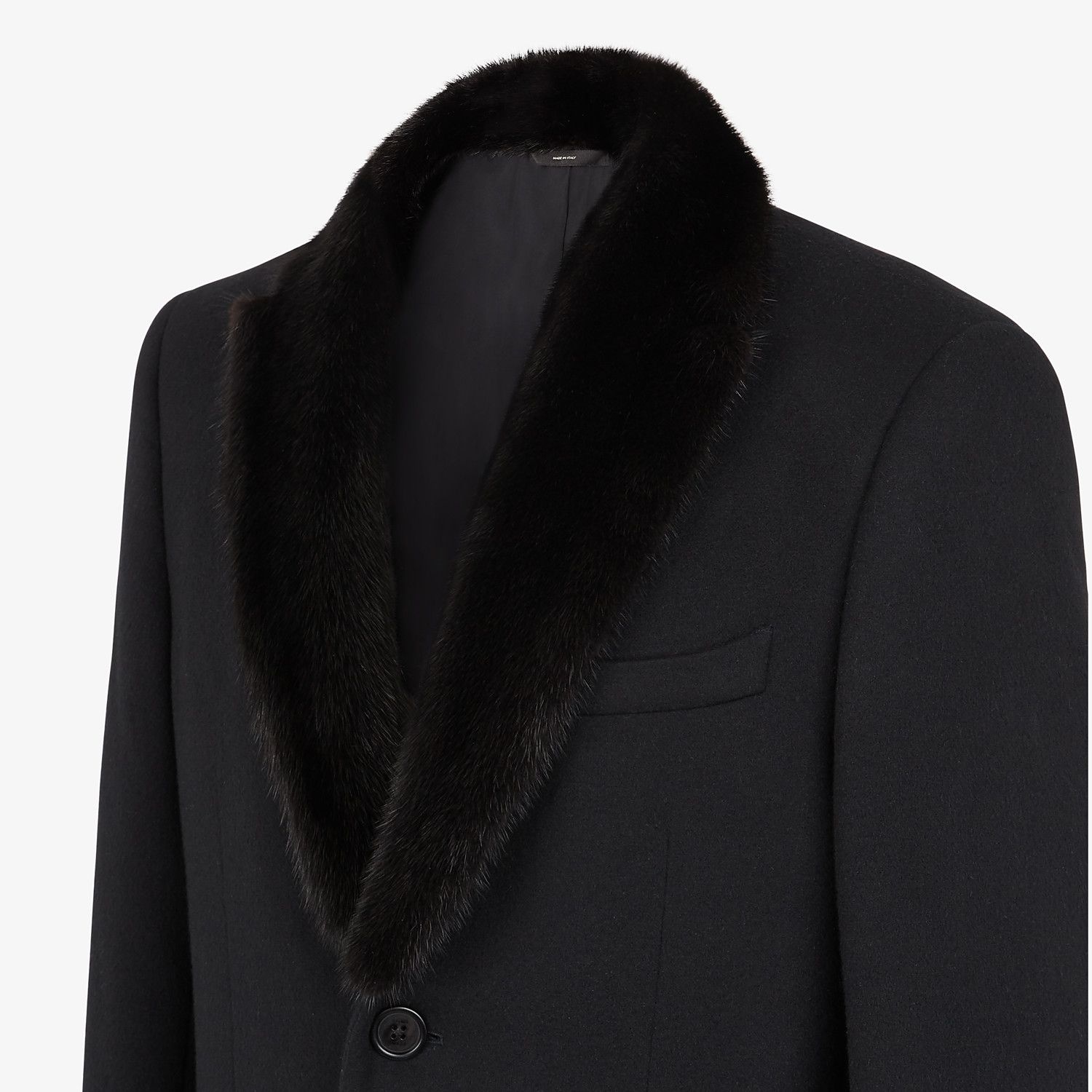 Black cashmere coat - 4